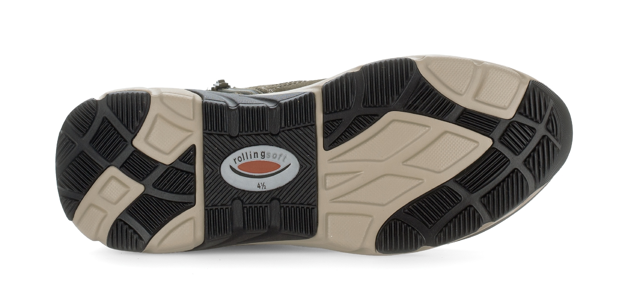 Gabor Rollingsoft Keilsneaker, Schnürboots, High Top-Sneaker, Komfortschuh, gepolsterter Schaftrand