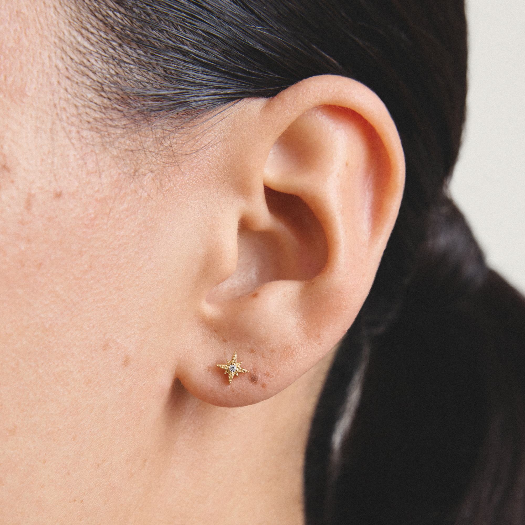 THOMAS SABO Paar Ohrstecker »Stern-Optik gelbgoldfarben« mit Zirkonia (synth.)