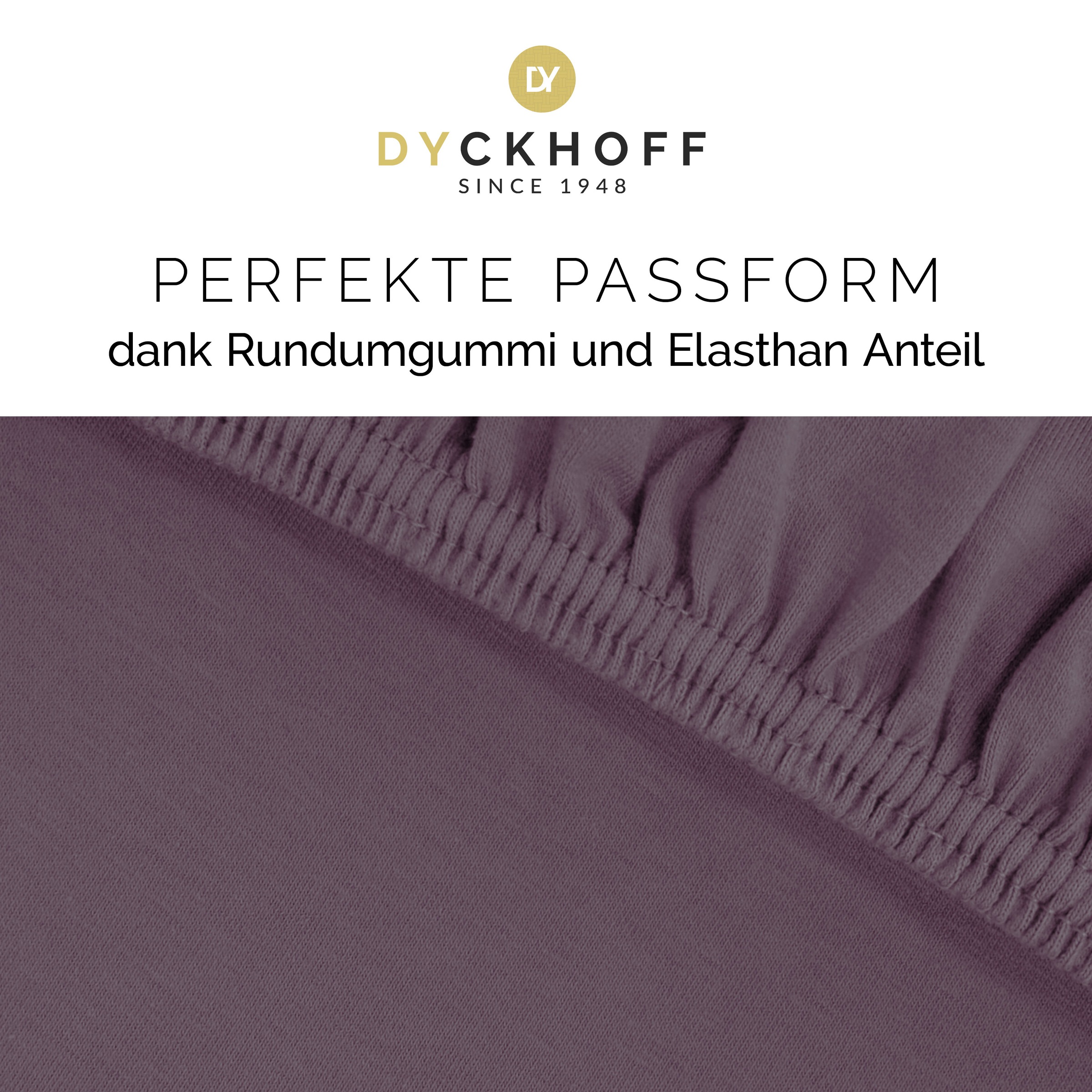 Thumbnail - Dyckhoff Spannbettlaken "Uni" Angenehm weich, besonders flexibel, bis 25cm Matratzenhöhe