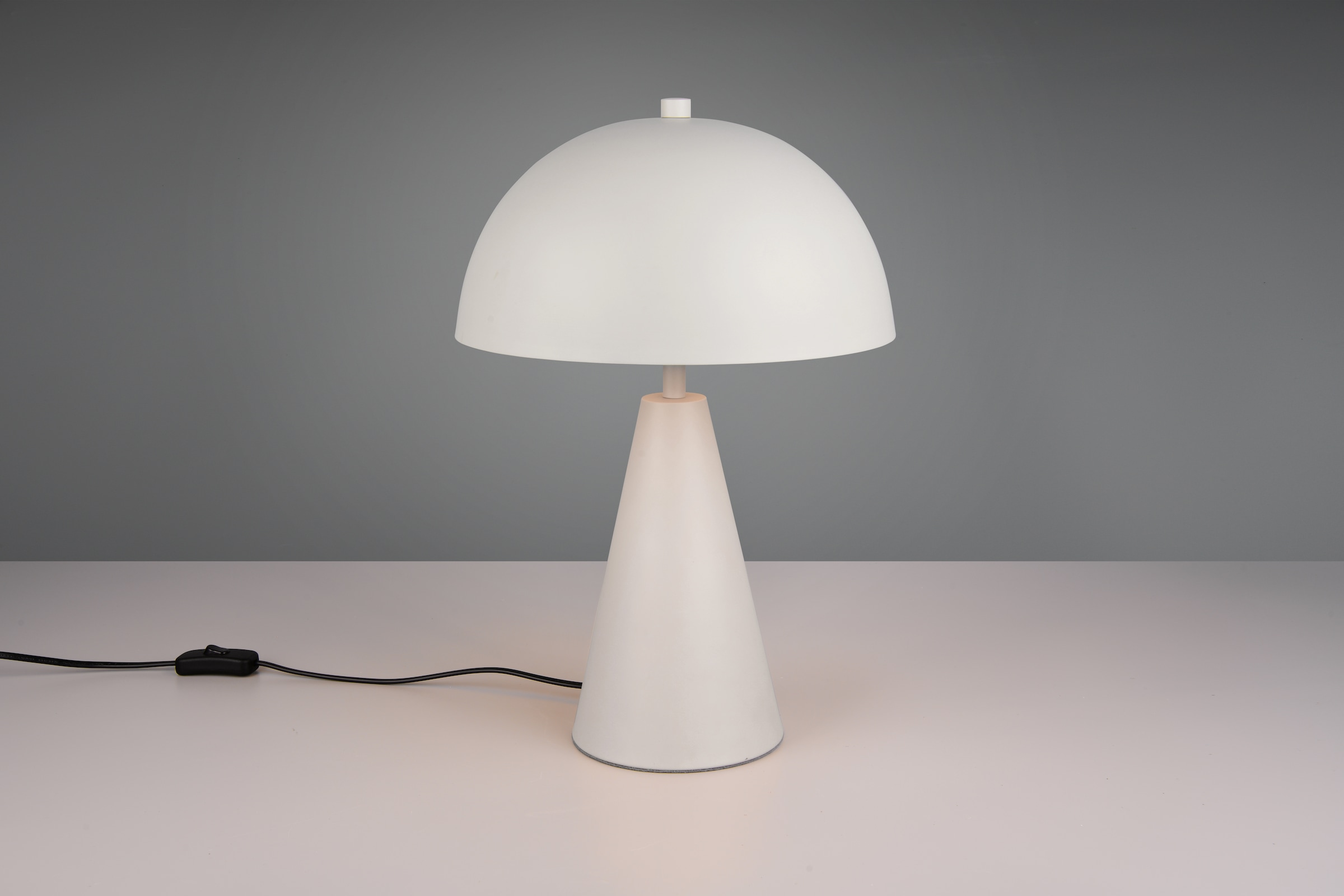 TRIO Leuchten Tischleuchte »ALFIE, Metall Tischlampe Höhe 43cm Ø 30cm exkl 1x E27 max 40W« E27 1 Stk. warmweiß - kaltweiß Schnurschalter ON/OFF, aus min. 50% Recycling-Material