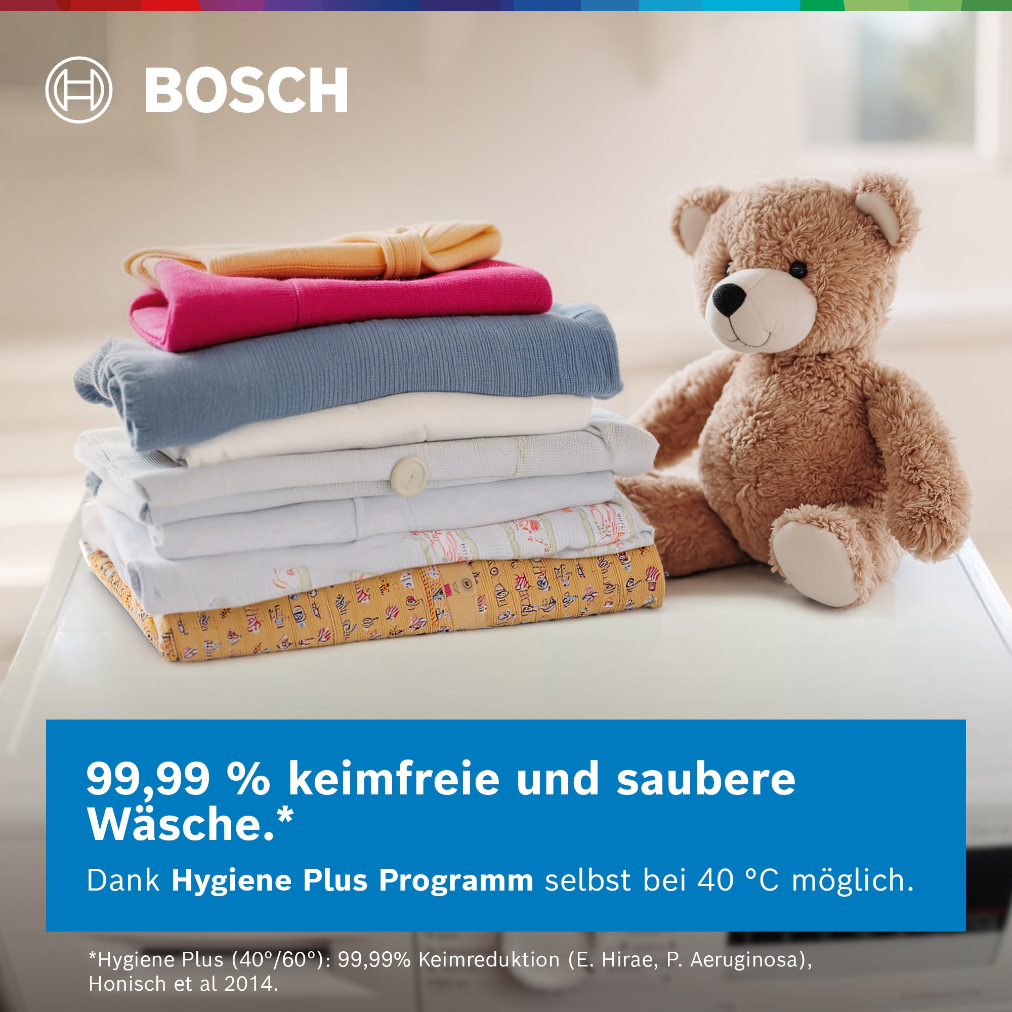 BOSCH Waschmaschine »WUU28T70« 8 kg 1400 U/min unterbaufähig, Speed Perfect, Hygiene Plus, großes LED-Display