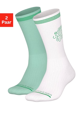 Socken, (2 Paar), mit eingestricktem Markenname