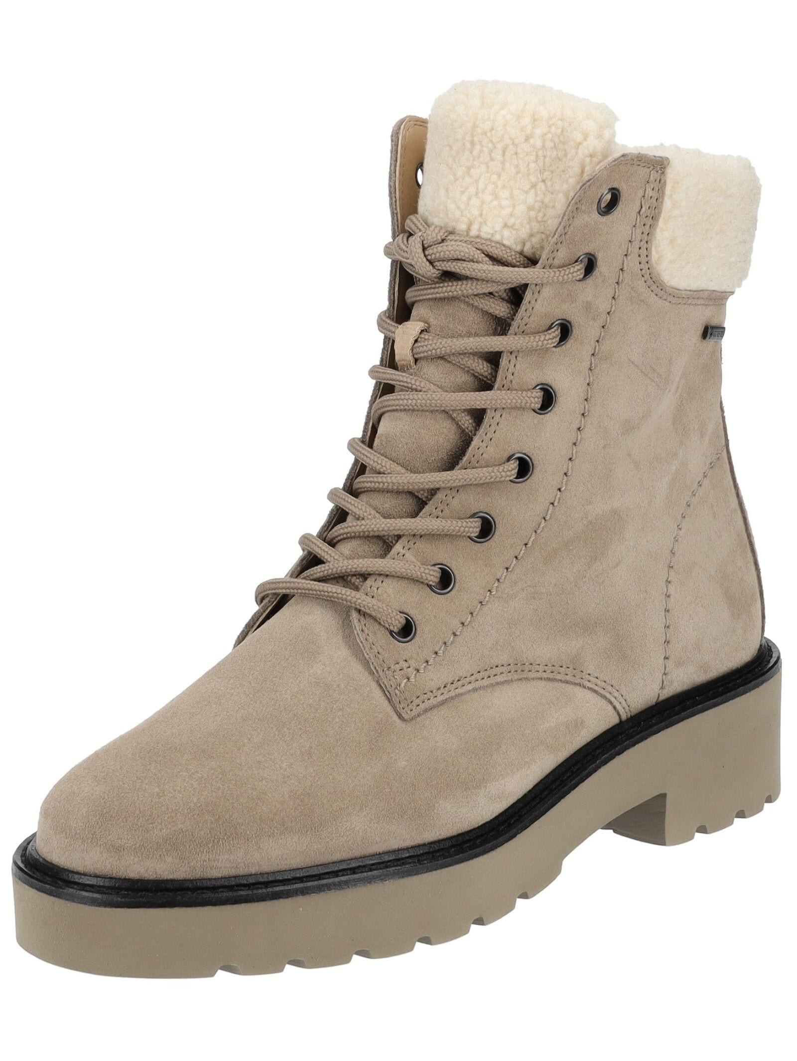 Paul Green Schnürstiefelette "Paul Green Stiefelette Veloursleder" günstig online kaufen