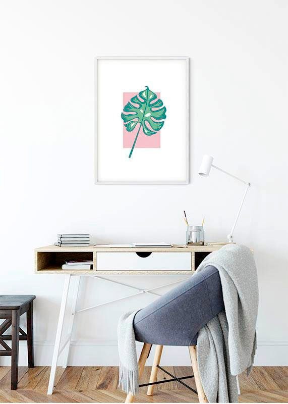 Komar Bild »Minnie Mouse Leaf«, Disney, (1 St.), Wandbild zur Dekoration im Kinderzimmer - ohne Rahmen