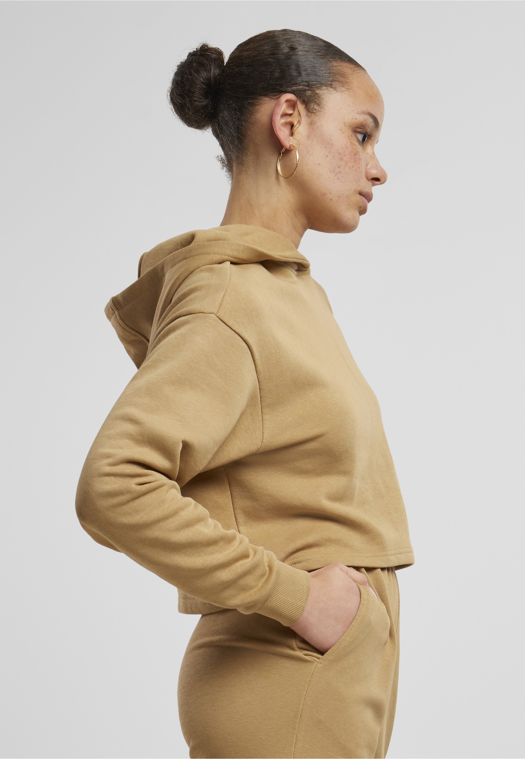 URBAN CLASSICS Kapuzenpullover »Urban Classics Damen Ladies Oversized Cropped Light Terry Hoodie« 1