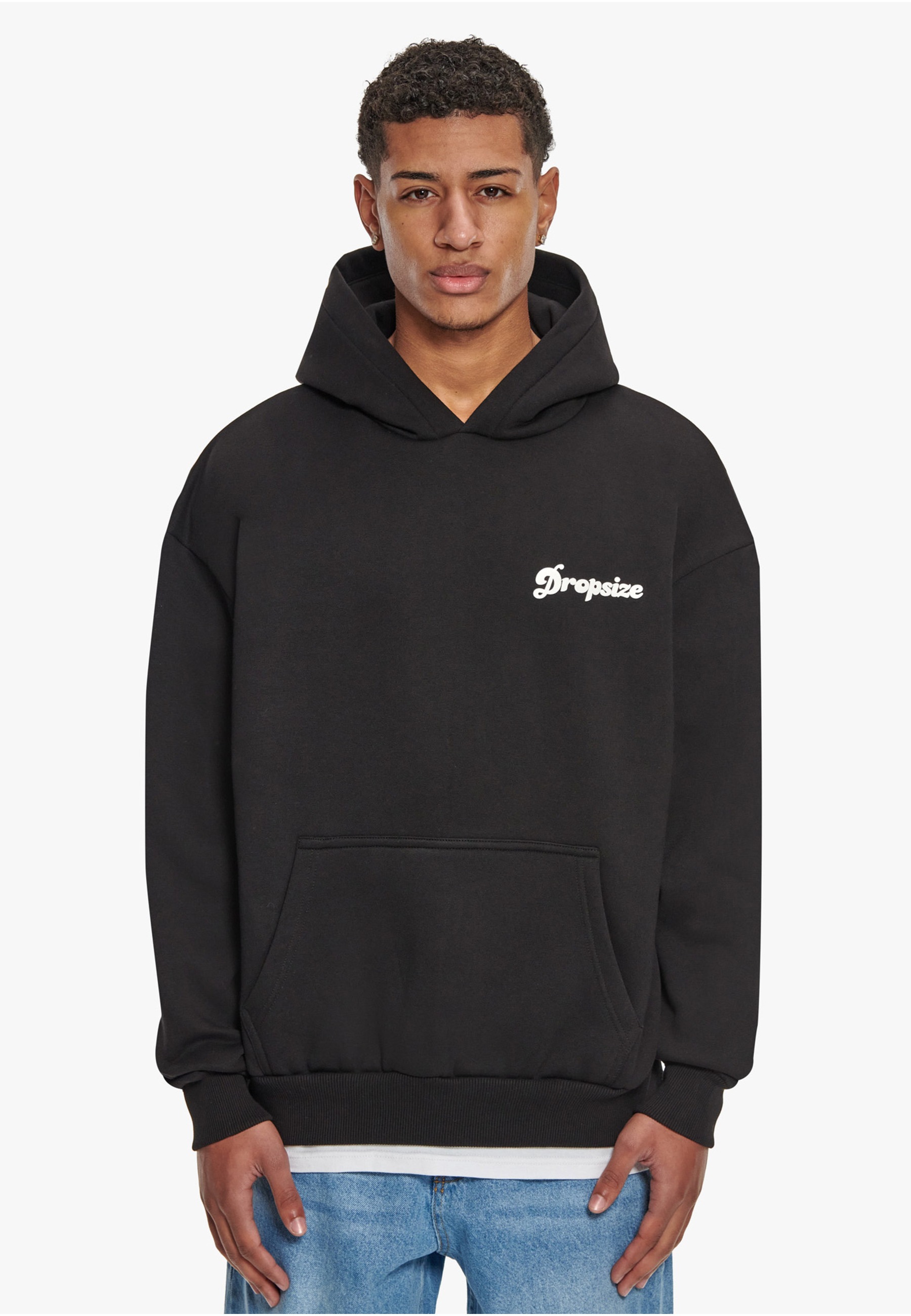 Thumbnail - Dropsize Kapuzenpullover "Dropsize Herren Dropsize Heavy Oversize Pray Love Hustle Hoodie" 1 Stk.