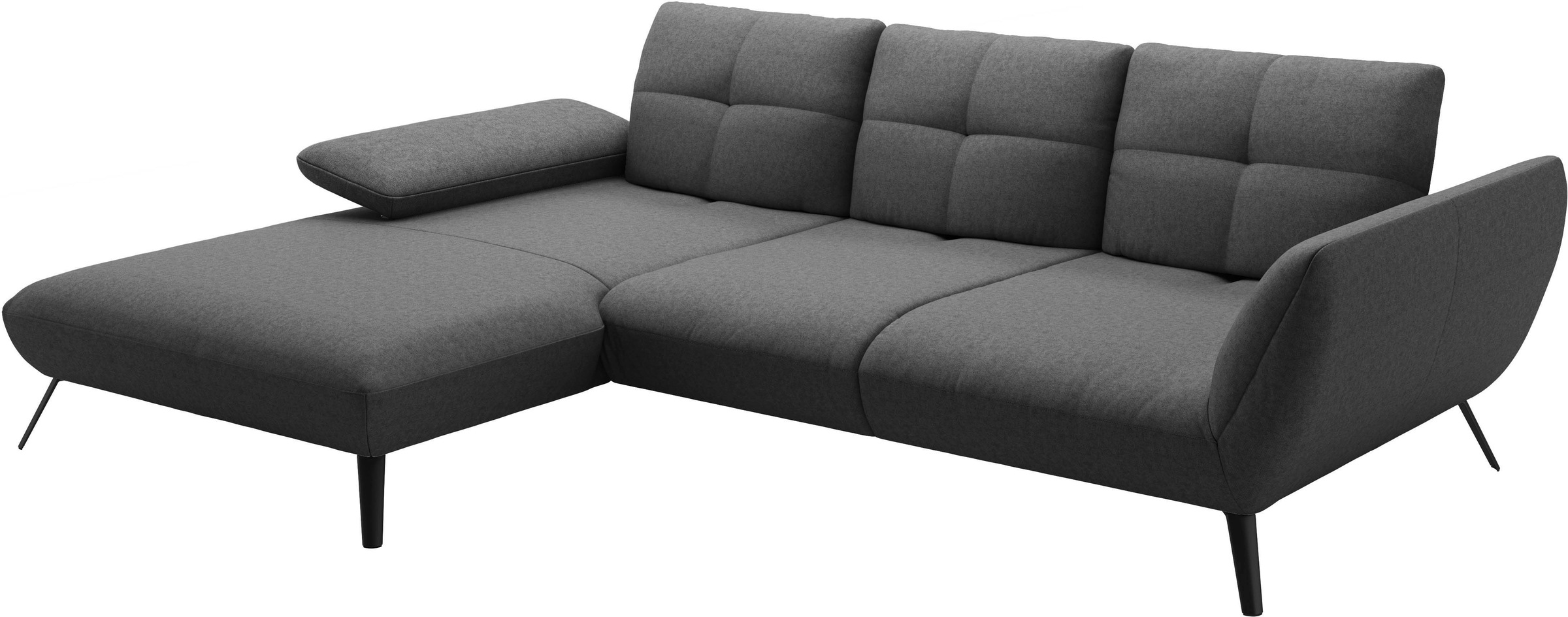 Places of Style Ecksofa »Mikado L-Form«, inkl. Sitztiefenverstellung und Armteilverstellung