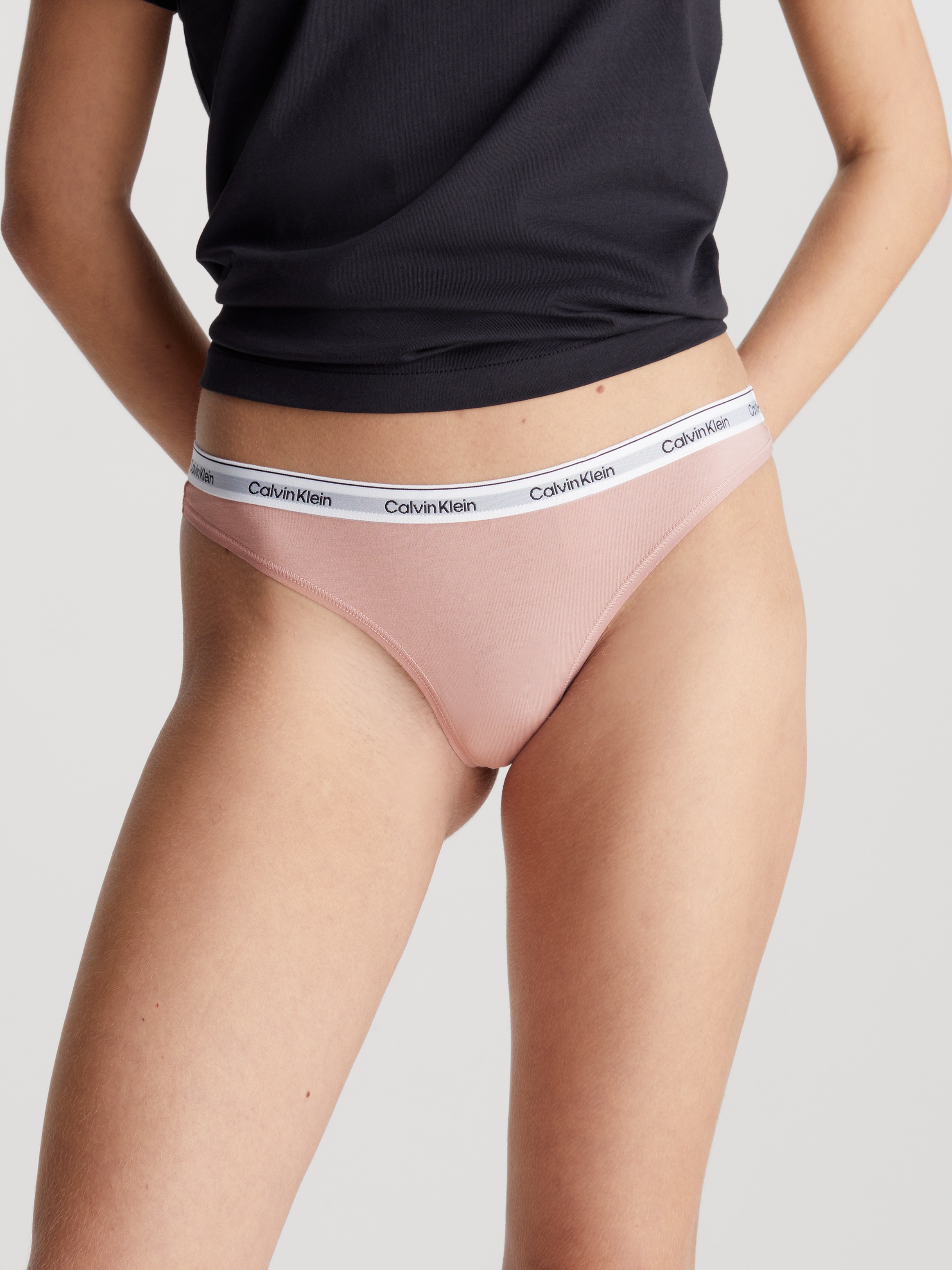 Calvin Klein Underwear Tanga "THONG (LOW-RISE)", mit Logobund