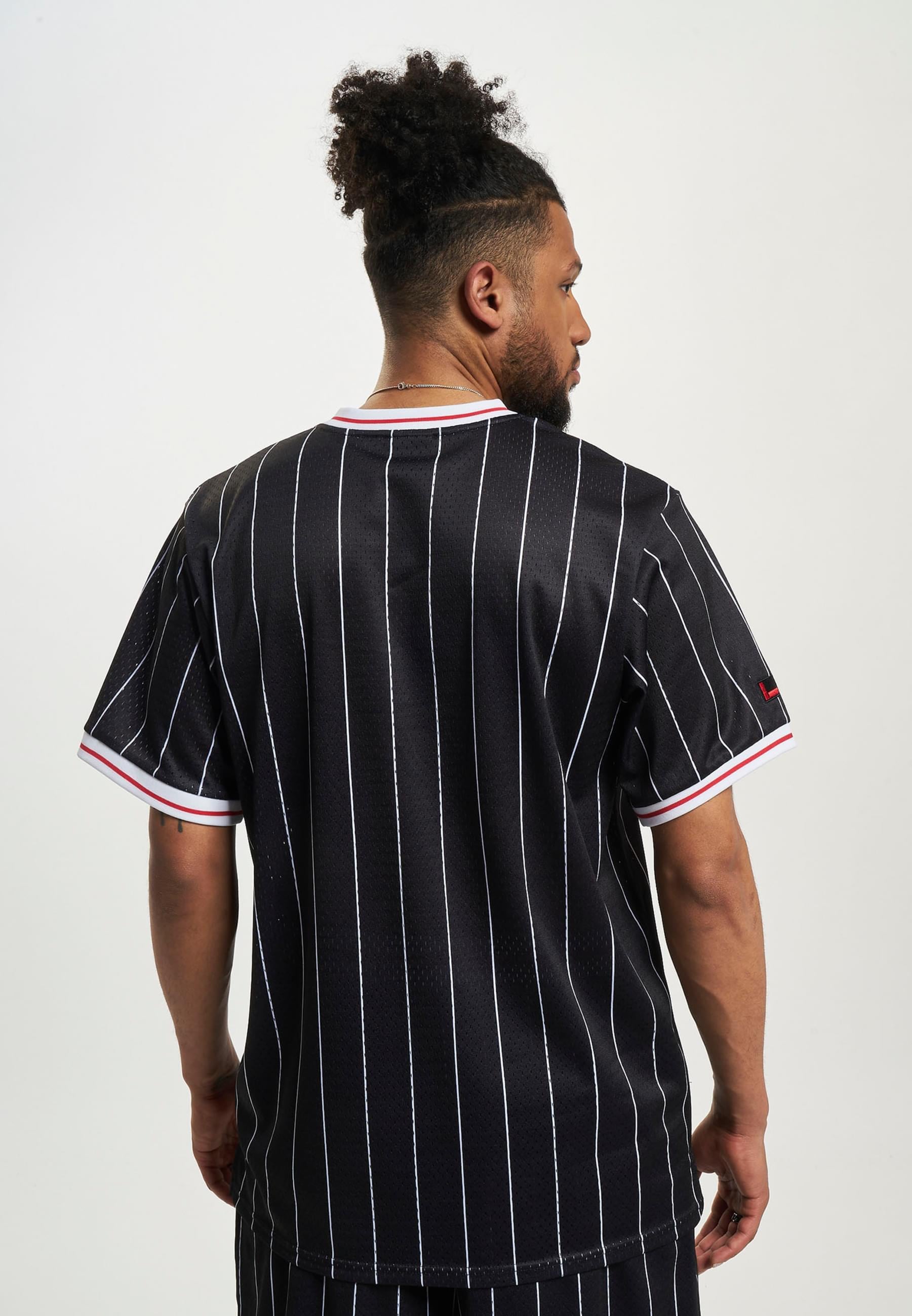 Fubu T-Shirt »Fubu Herren FM231-005-2 FUBU Varsity Pinstriped Mesh Tee« 1 Stk. tlg.