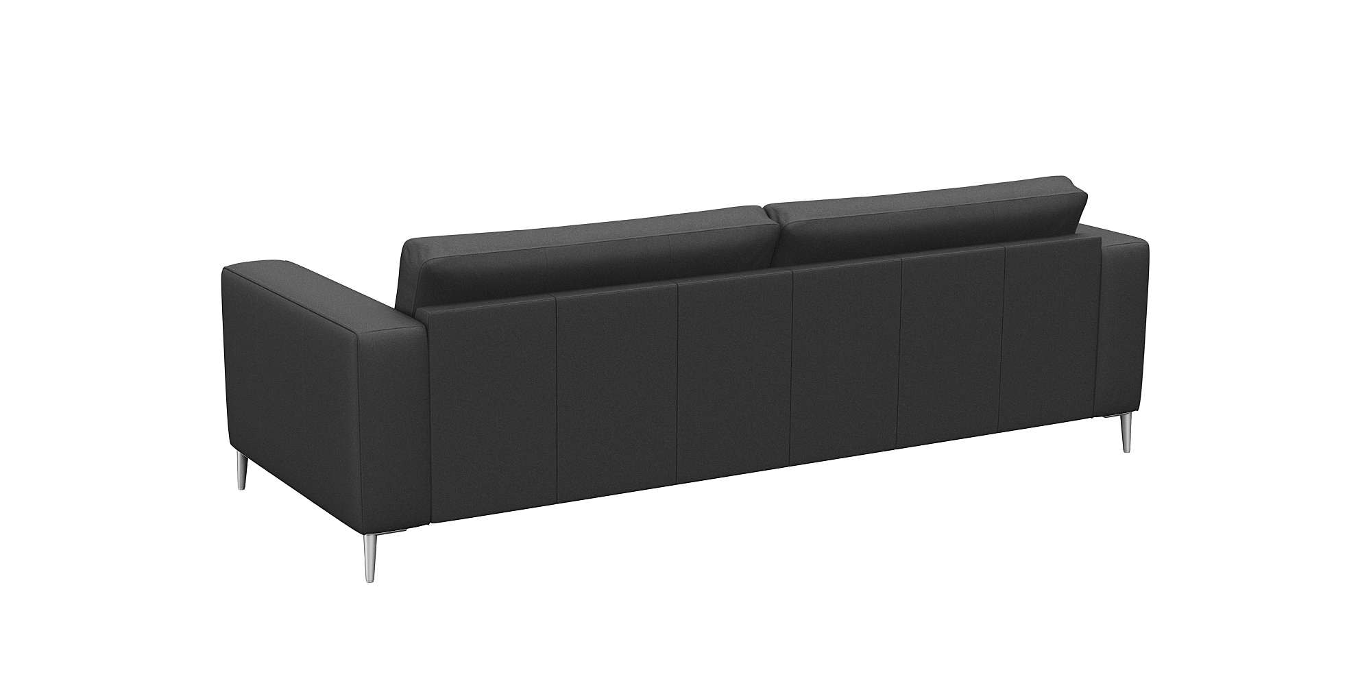 FLEXLUX 3-Sitzer »Fiore, super Sitzkomfort durch Kaltschaum im Sitz«, breite Armlehnen, Füße Alu