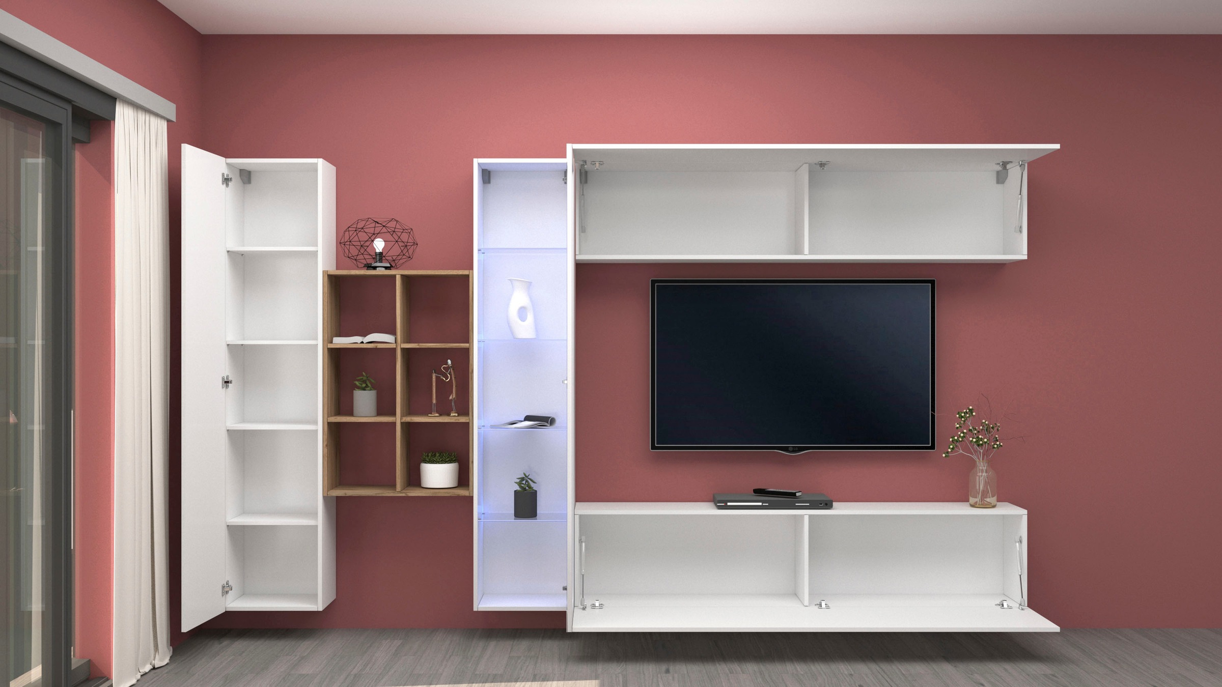 Thumbnail - INOSIGN Wohnwand "Maruska" 1 Stk. tlg.