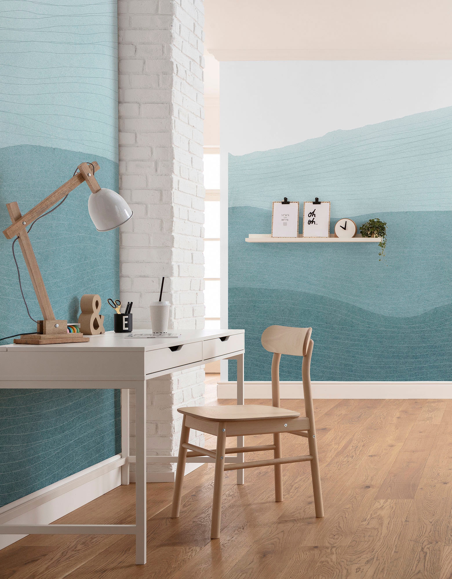 Komar Vliestapete »Digitaldruck Vlies - Mild Mounds - Größe 200 x 250 cm«, bedruckt, Wohnzimmer, Schlafzimmer