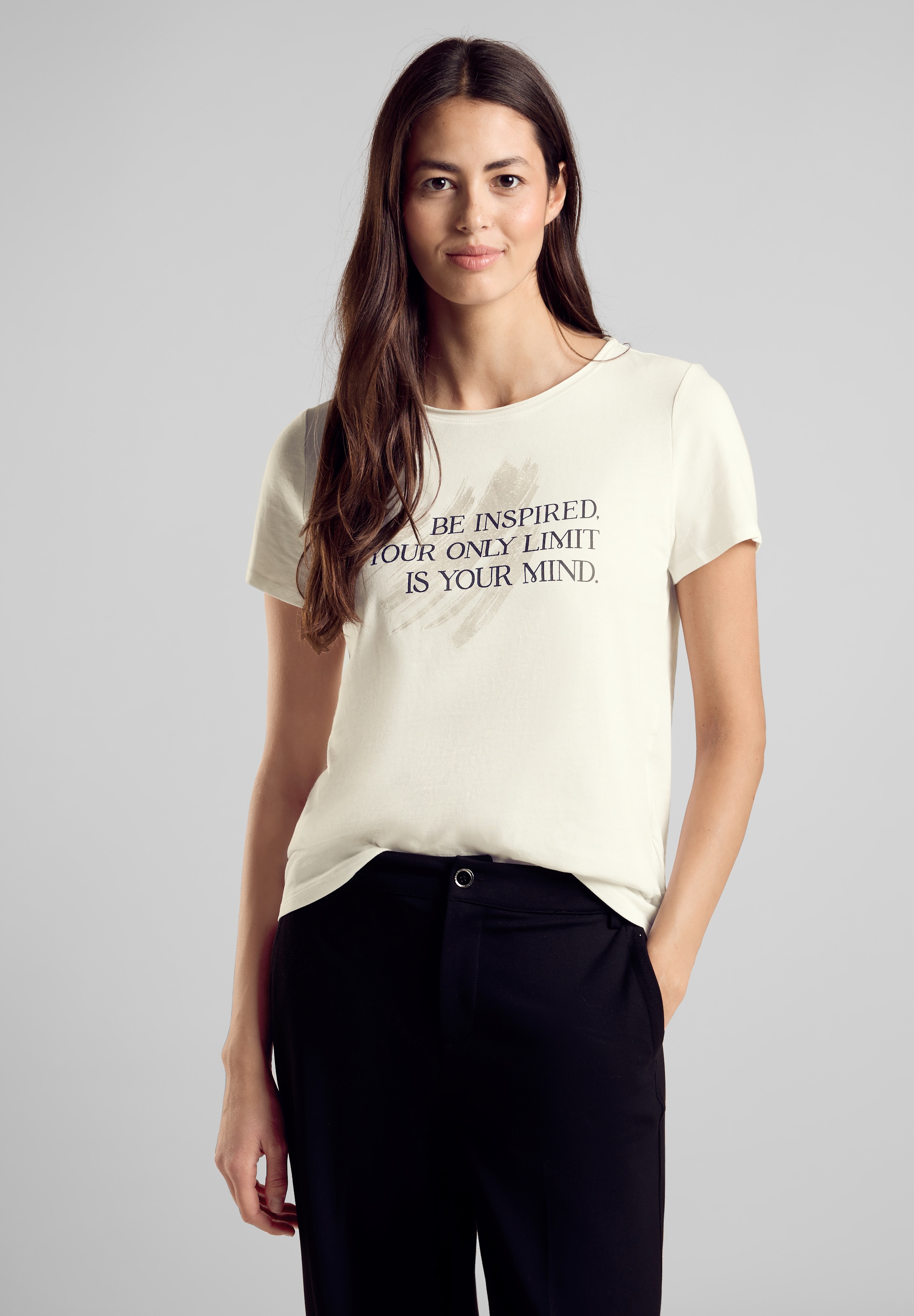 STREET ONE Print-Shirt, mit Wording