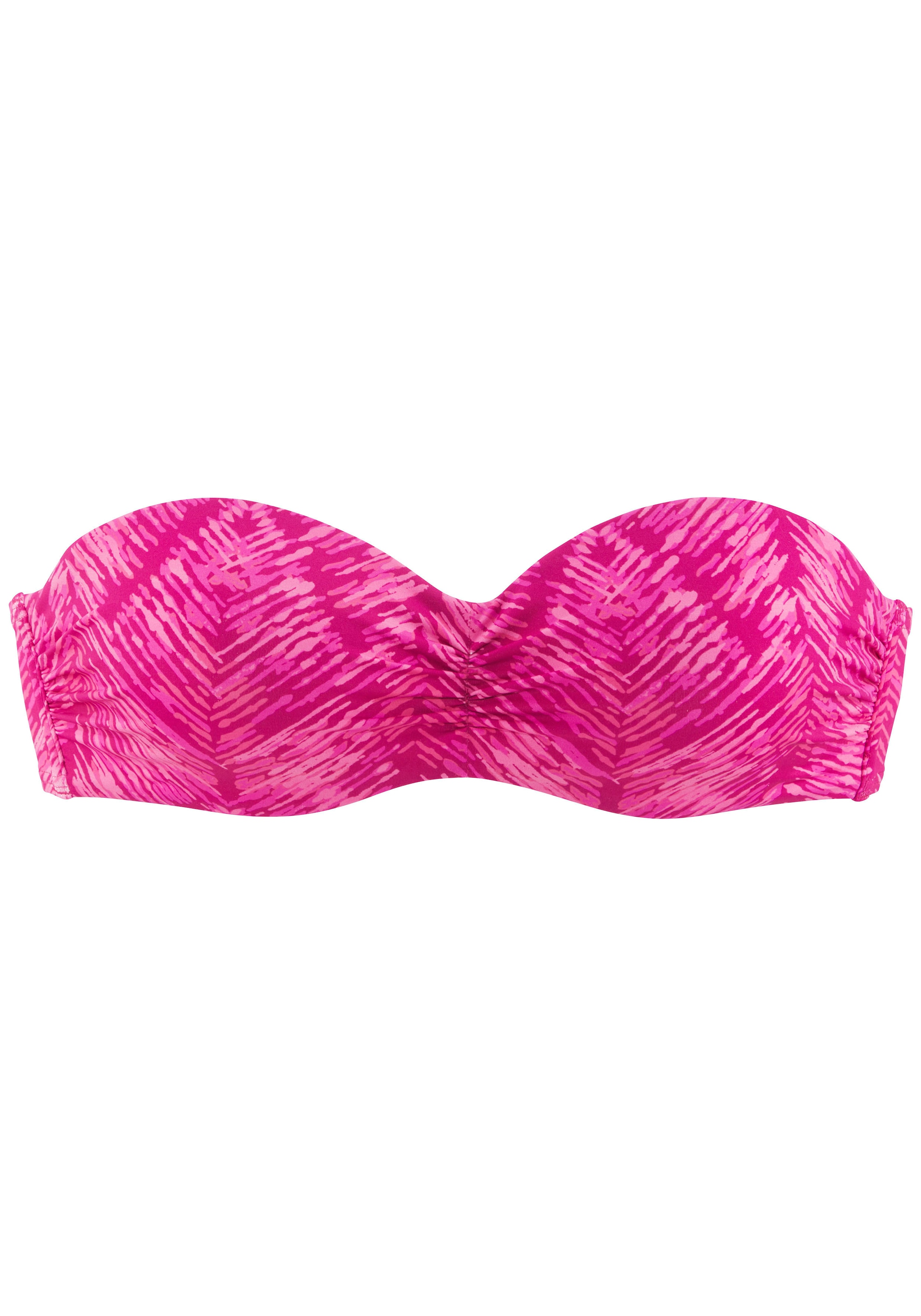 JETTE Bügel-Bandeau-Bikini-Top »Floretta«, in Ton in Ton-Harmonie