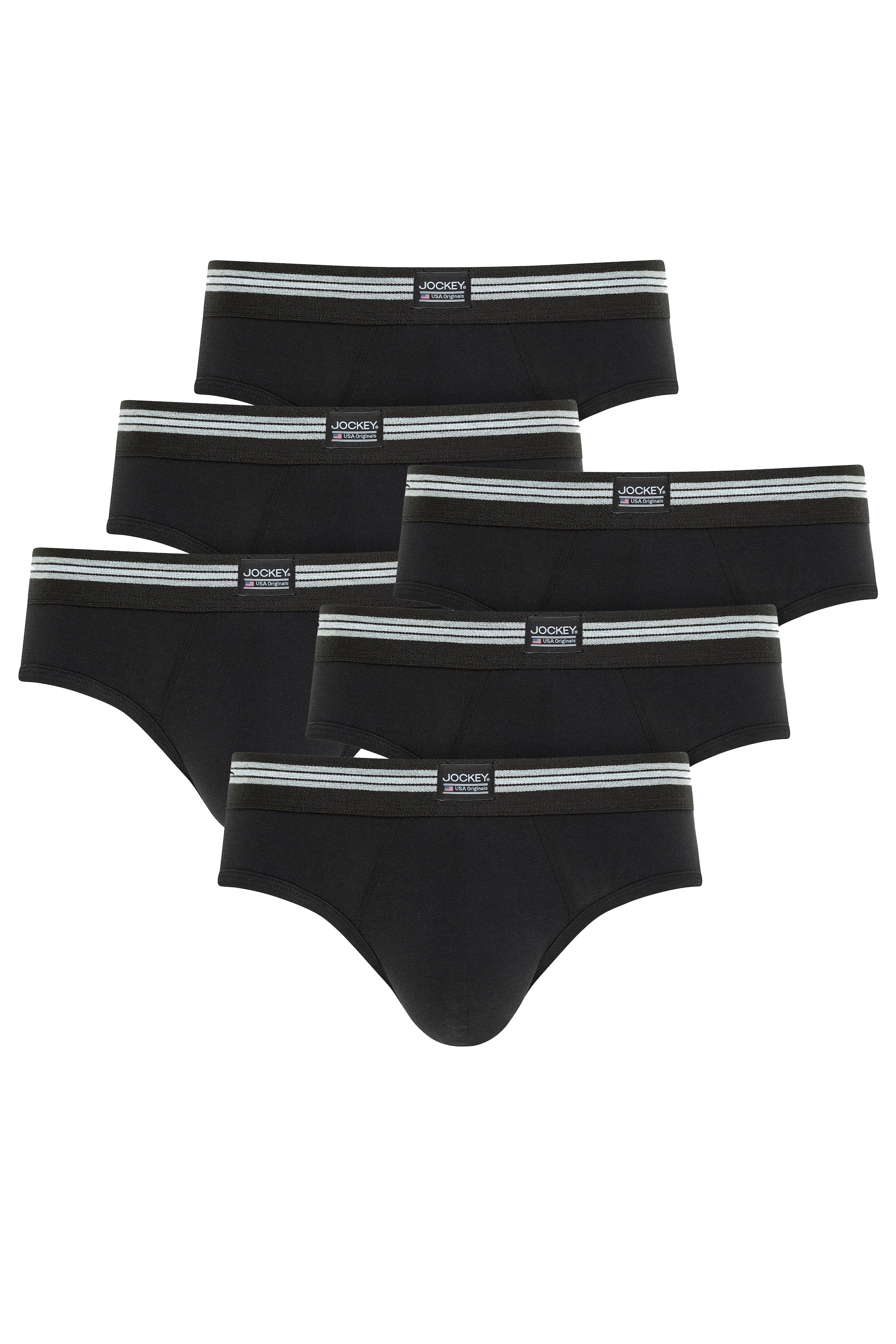 Jockey Slip "COTTON STRETCH BRIEF", (6er Pack), Mittlere Bundhöhe, Ohne Ein günstig online kaufen