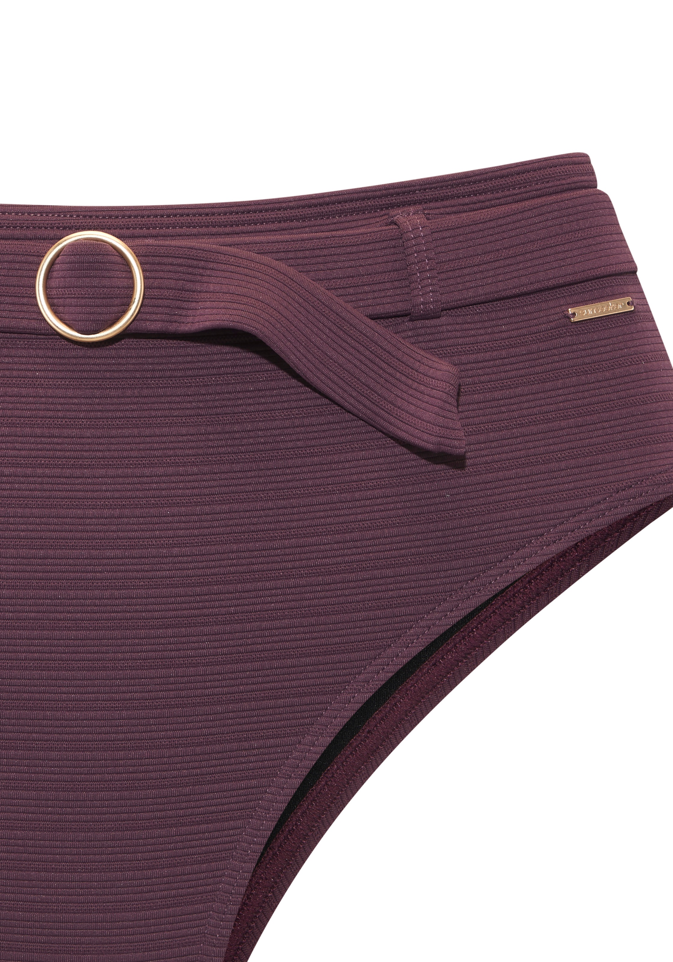 Sunseeker Highwaist-Bikini-Hose "Arley" mit goldfarbenen Zierring günstig online kaufen