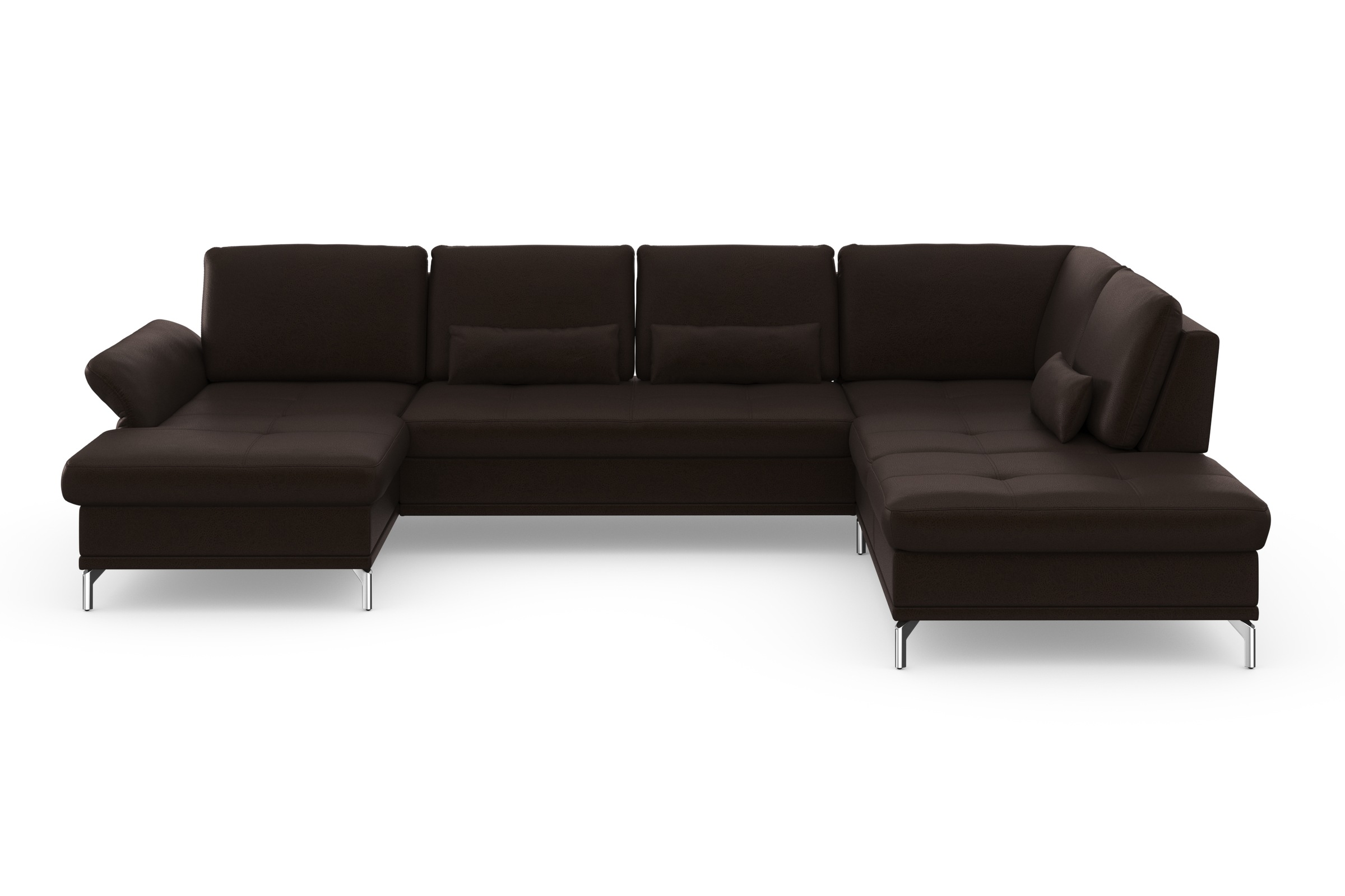 Home affaire Wohnlandschaft "Palm Beach U-Form" Federkern, mit Sitztiefenve günstig online kaufen