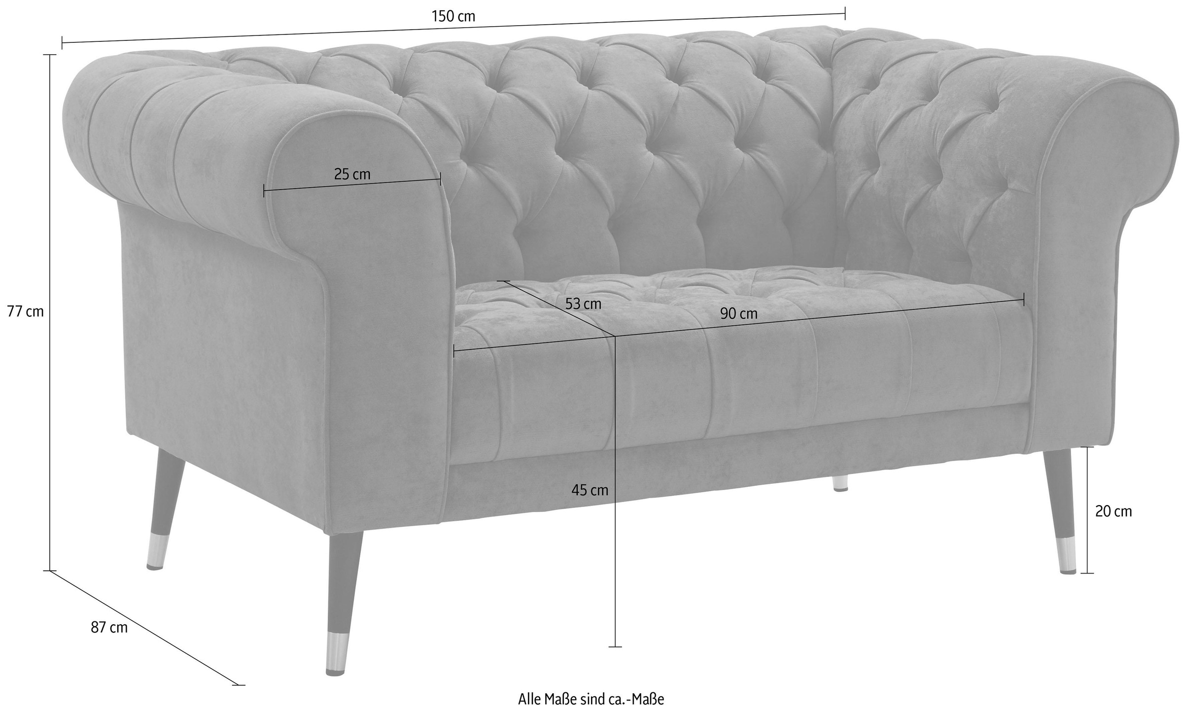 Thumbnail - Home affaire Chesterfield-Sofa "Tinnum"