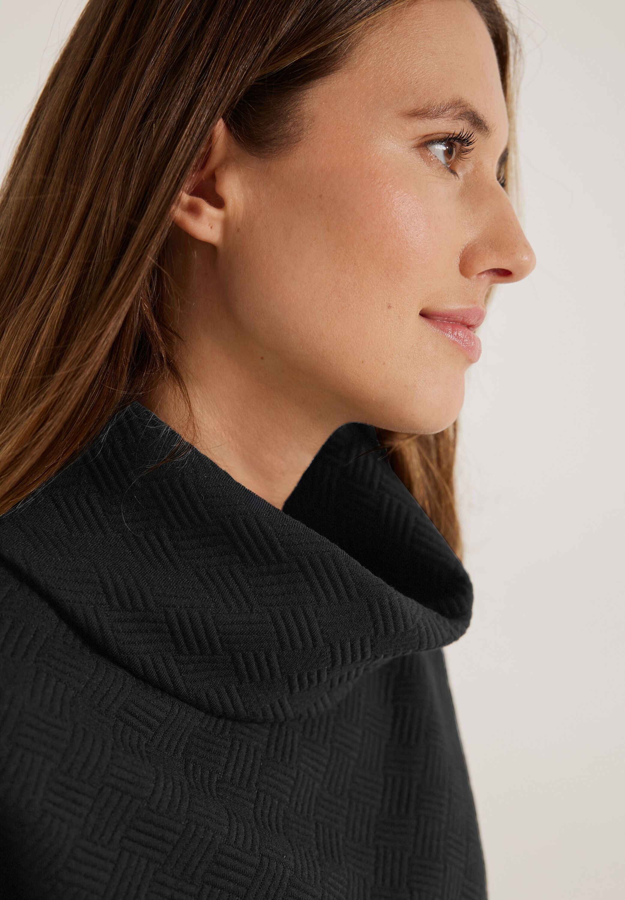 Cecil Langarmshirt, mit Struktur
