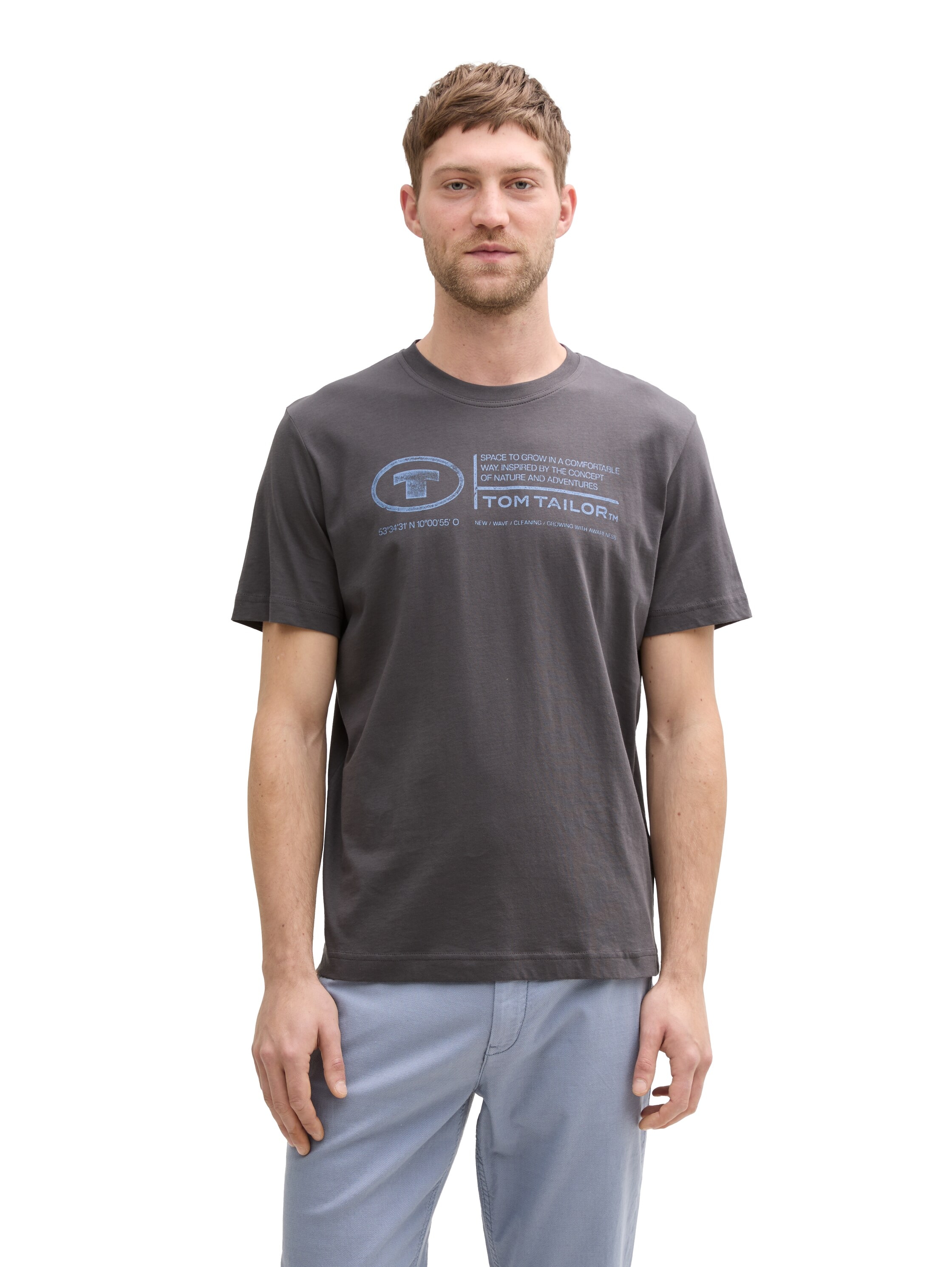 TOM TAILOR T-Shirt, (Packung, 2 tlg.), mit Logo Print
