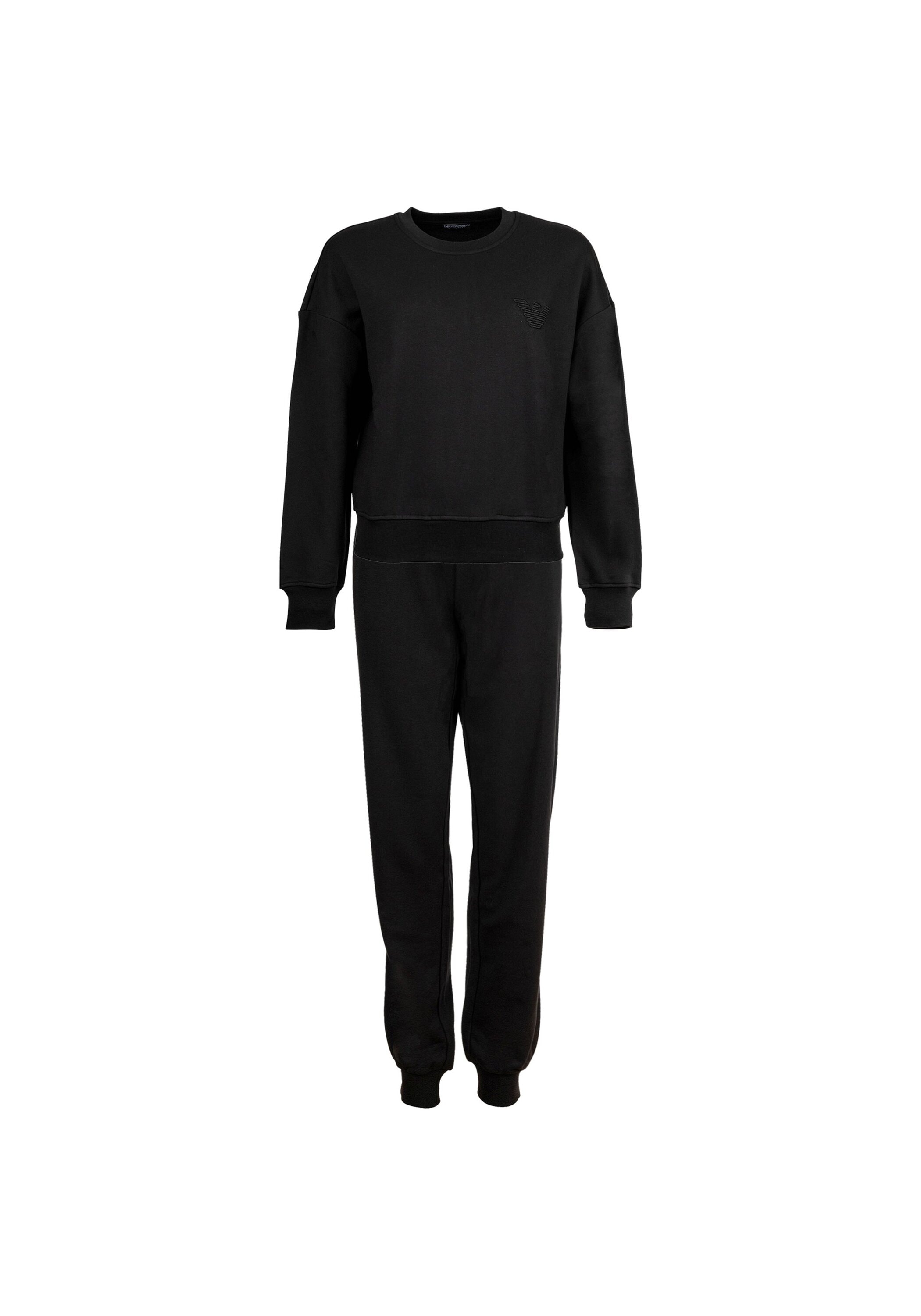 Emporio Armani Damen Schwarz Trainingshose "Trainingsanzug Iconic Terry" erhältlich in Größe  von Baur