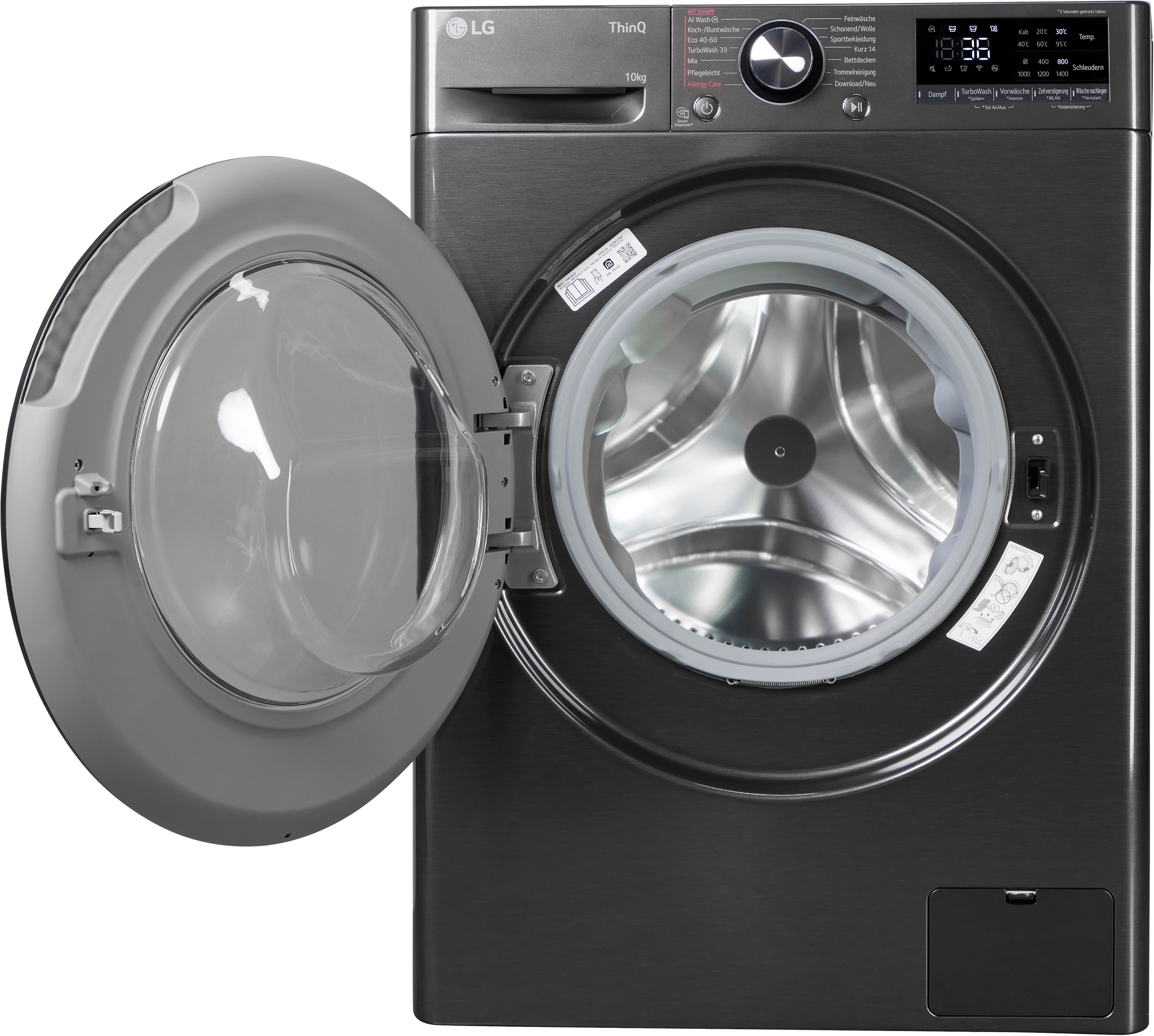 LG Waschmaschine "F4WR700YB" 10 kg 1400 U/min AI Wash, ThinQ App inkl. Prog günstig online kaufen
