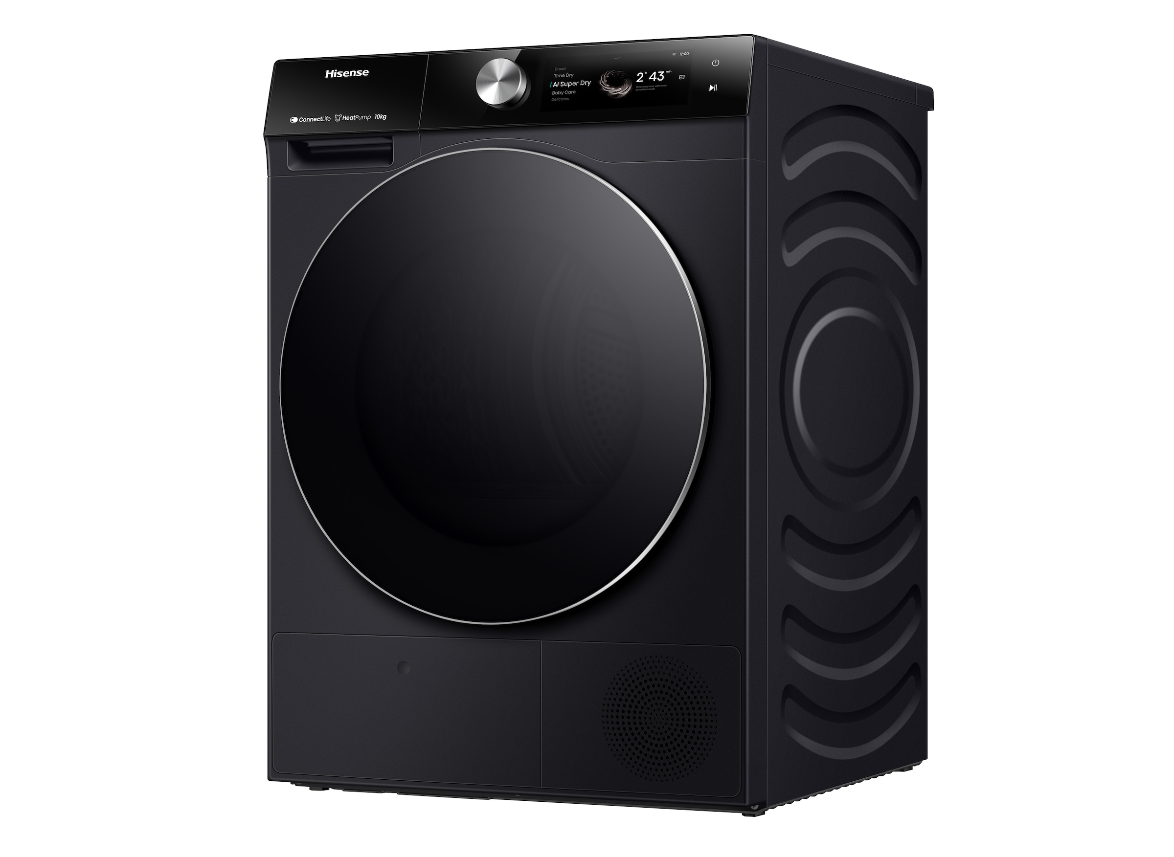Hisense Wärmepumpentrockner »DH7S107BW«, Dynamisches TFT-Touch-Display