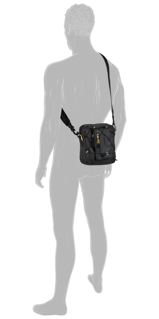 camel active Umhängetasche »Shores« Ultraleicht mit sportiver Schnürung abnehmbare Pouch & Reflektdetails