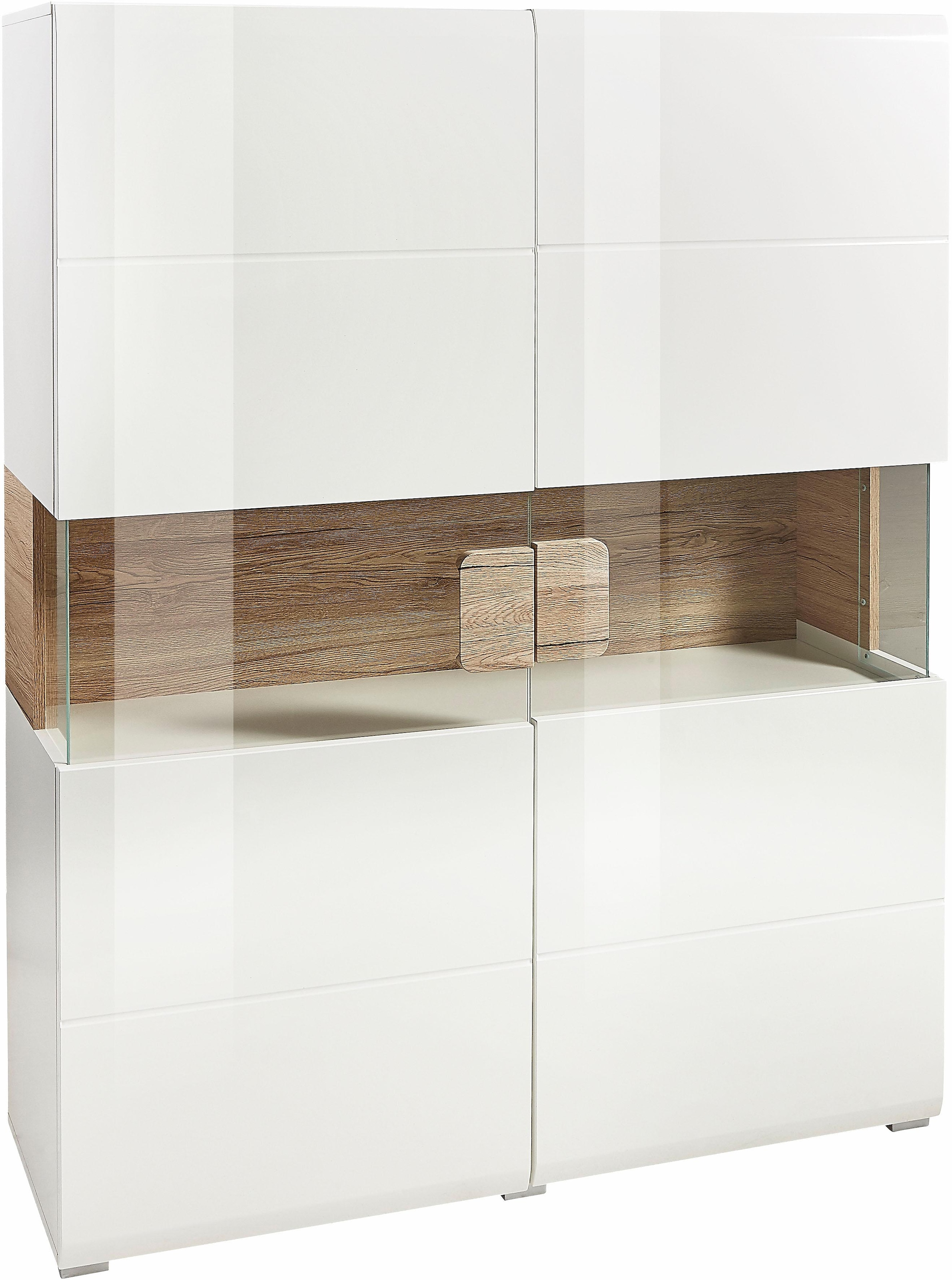 INOSIGN Highboard "Toledo,Breite 121,5 cm, trendige Hochkommode mit 2 Türen günstig online kaufen