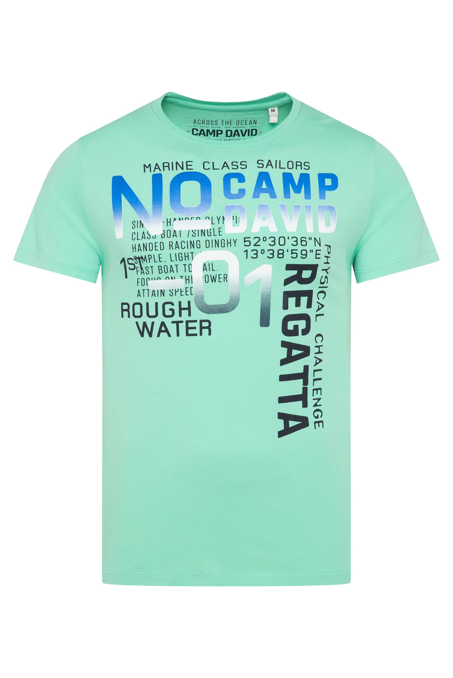 CAMP DAVID Rundhalsshirt, aus Baumwolle