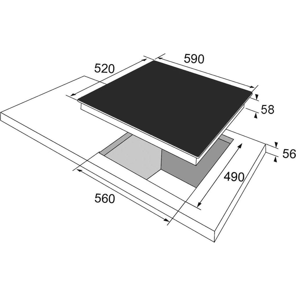 Amica Induktions-Kochfeld »KMI 754 000 C«, KMI 754 000 C