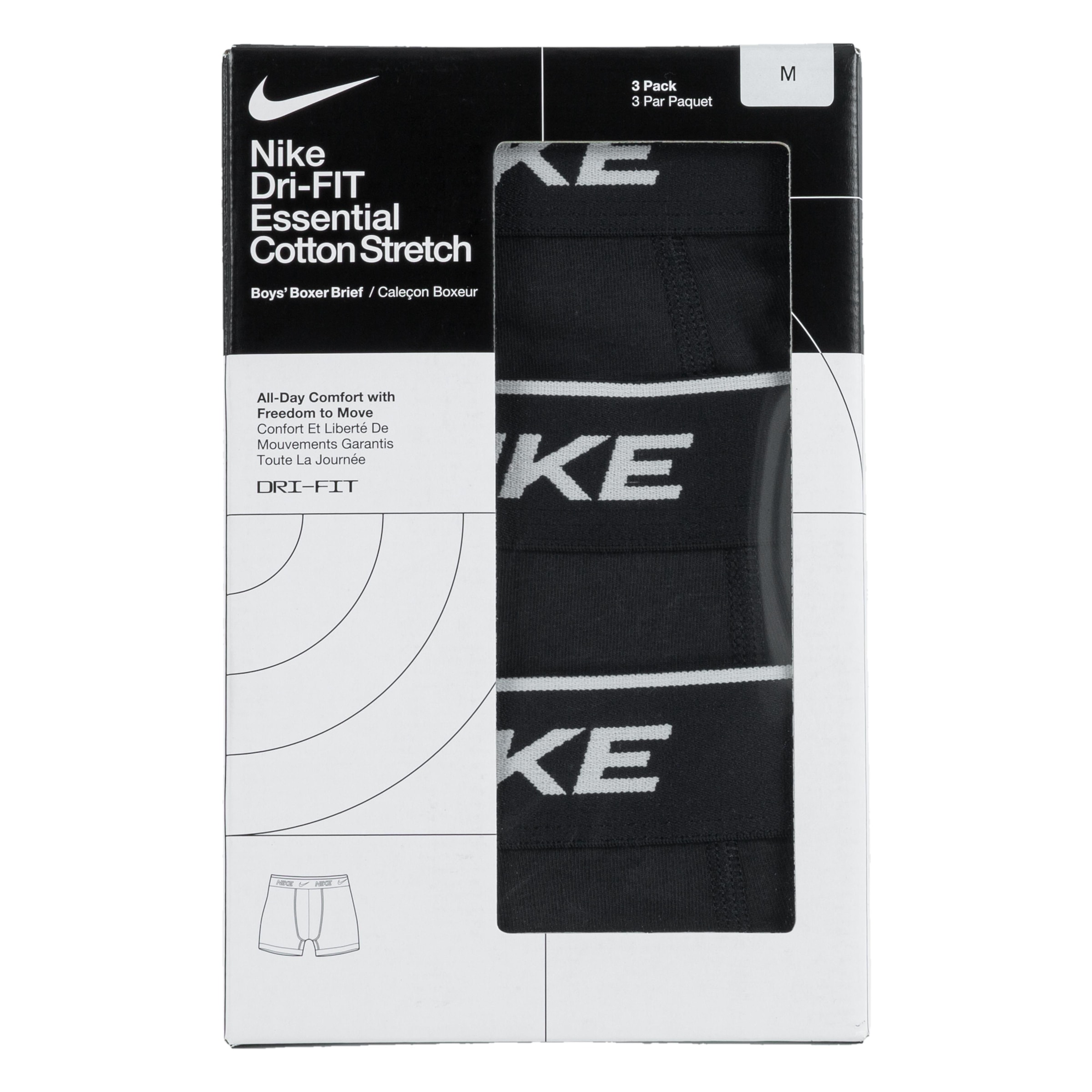 Nike Sportswear Boxershorts »EVERYDAY COTTON 3PK BOXER  BRIEF für Kinder« Packung, 3er-Pack, 3 Stk. tlg., für Kinder