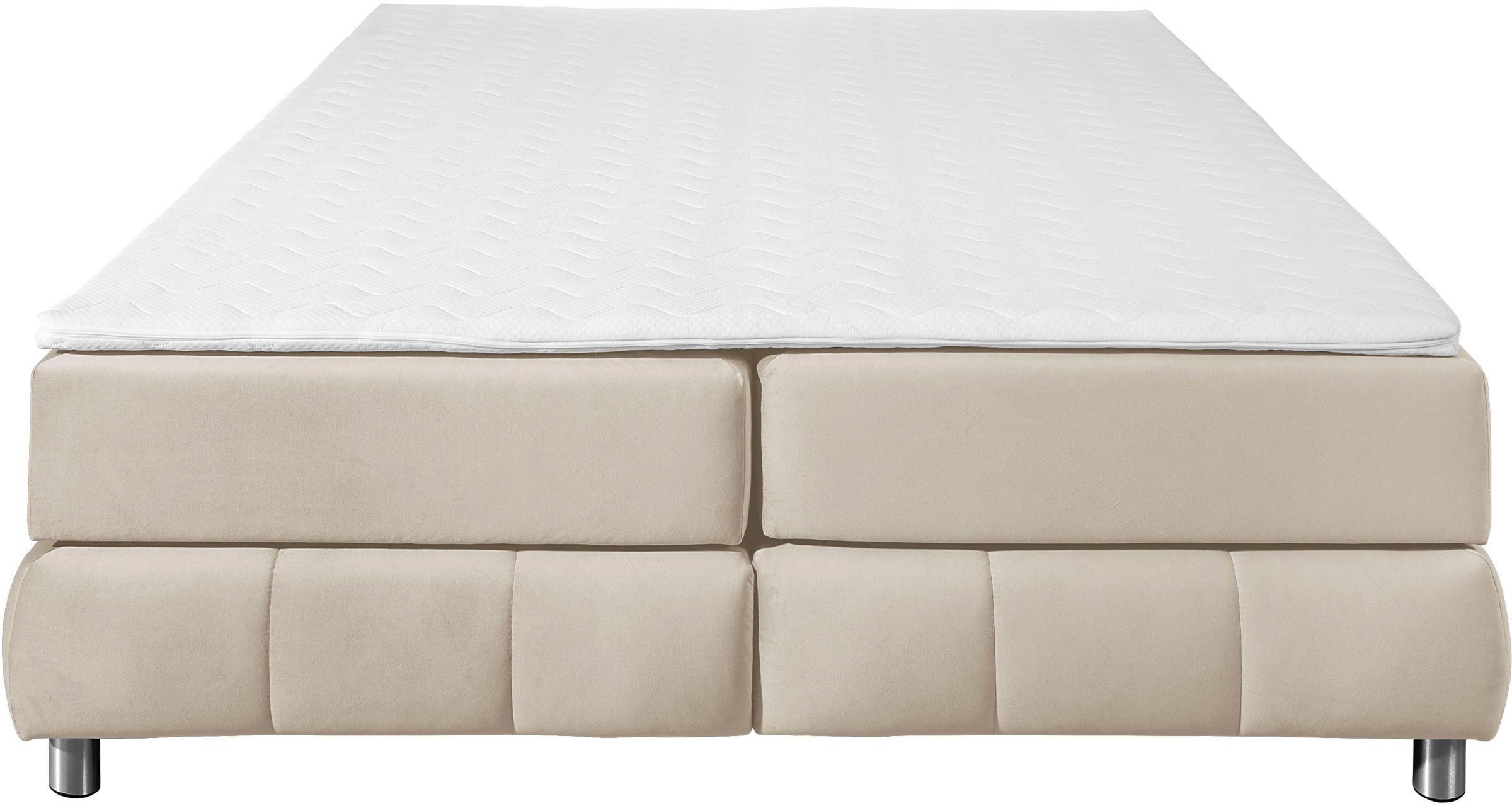 andas Boxspringbett »Salo«, Ohne Kopfteil, inkl. Topper, auch in Überlänge 220 cm