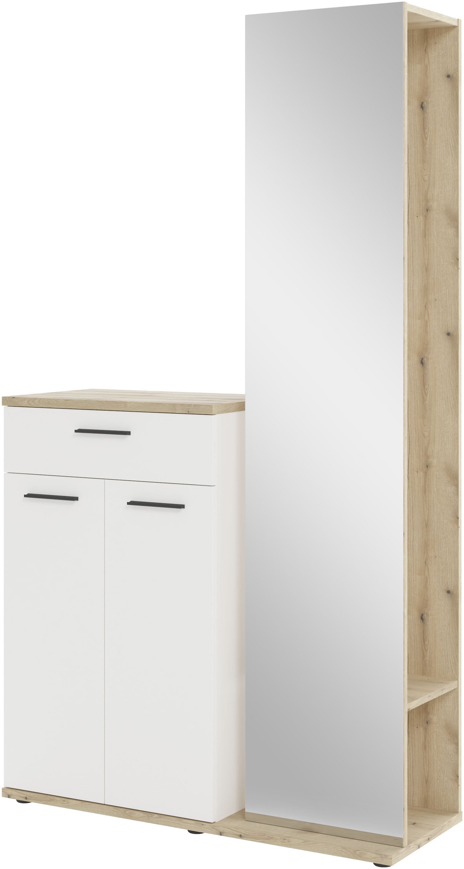 HBZ Garderoben-Set "Kompaktgarderobe, BxHxT 105x188x38 cm mit Spiegel", (2 günstig online kaufen