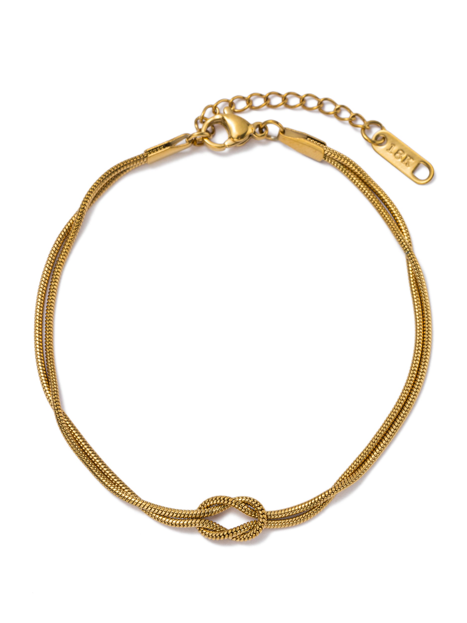 Aniston JEWELRY & WATCHES Armband »Schmuck Geschenk Edelstahl Armschmuck Armkette Knoten« Made in Germany