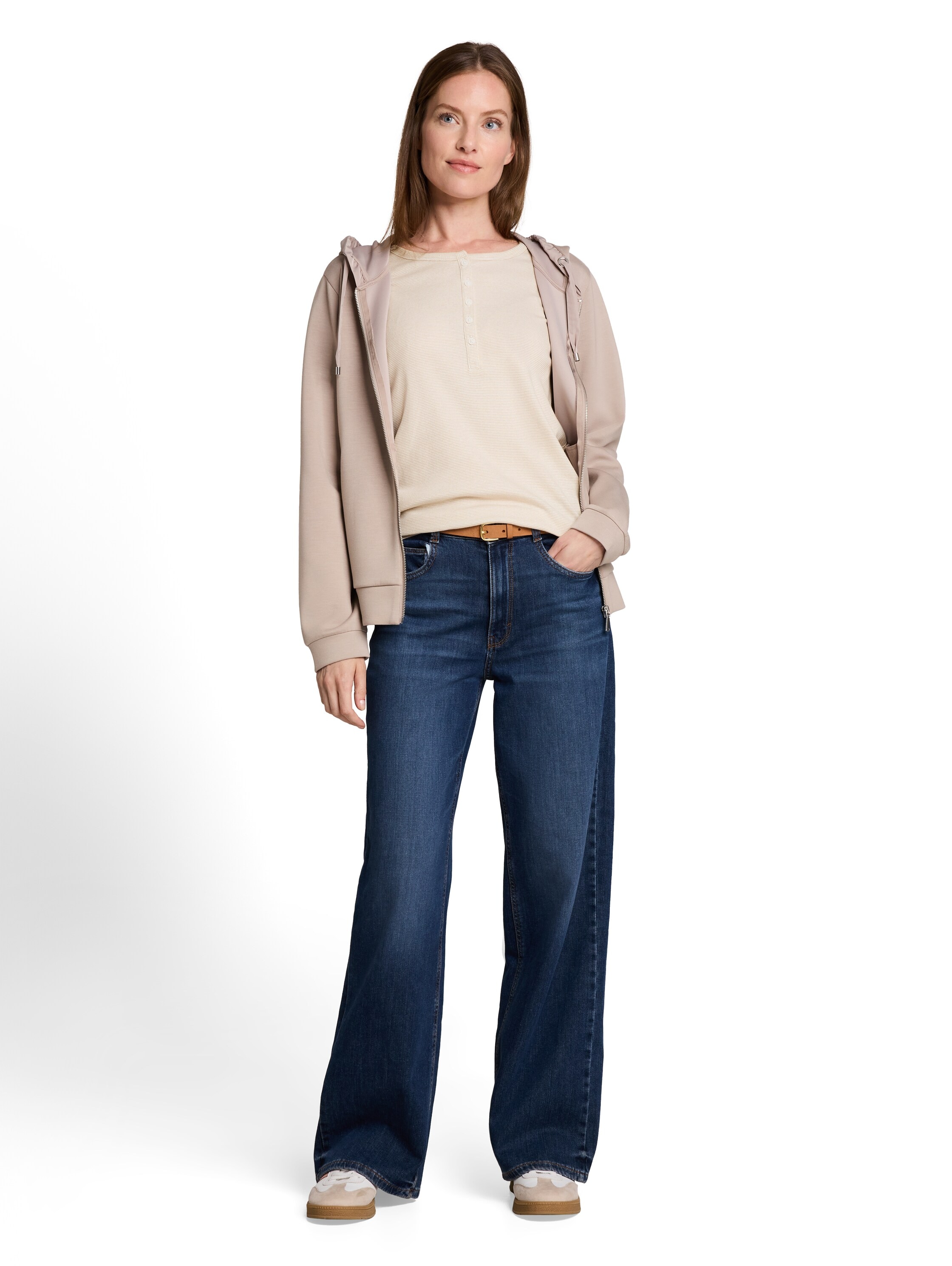 TOM TAILOR Langarmshirt mit feinen Streifen und Rundhals