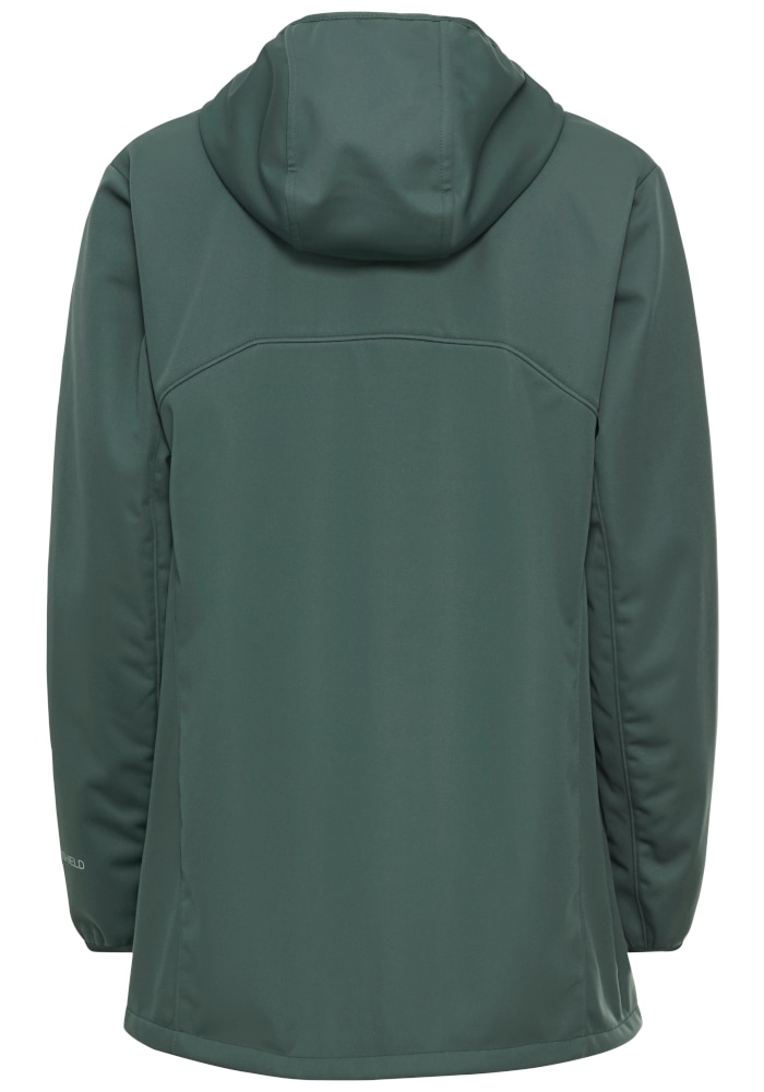 Jack Wolfskin Softshellmantel »WINDHAIN 2 COAT W« Softshellmantel mit Kapuze, winddicht, wasserabweisend