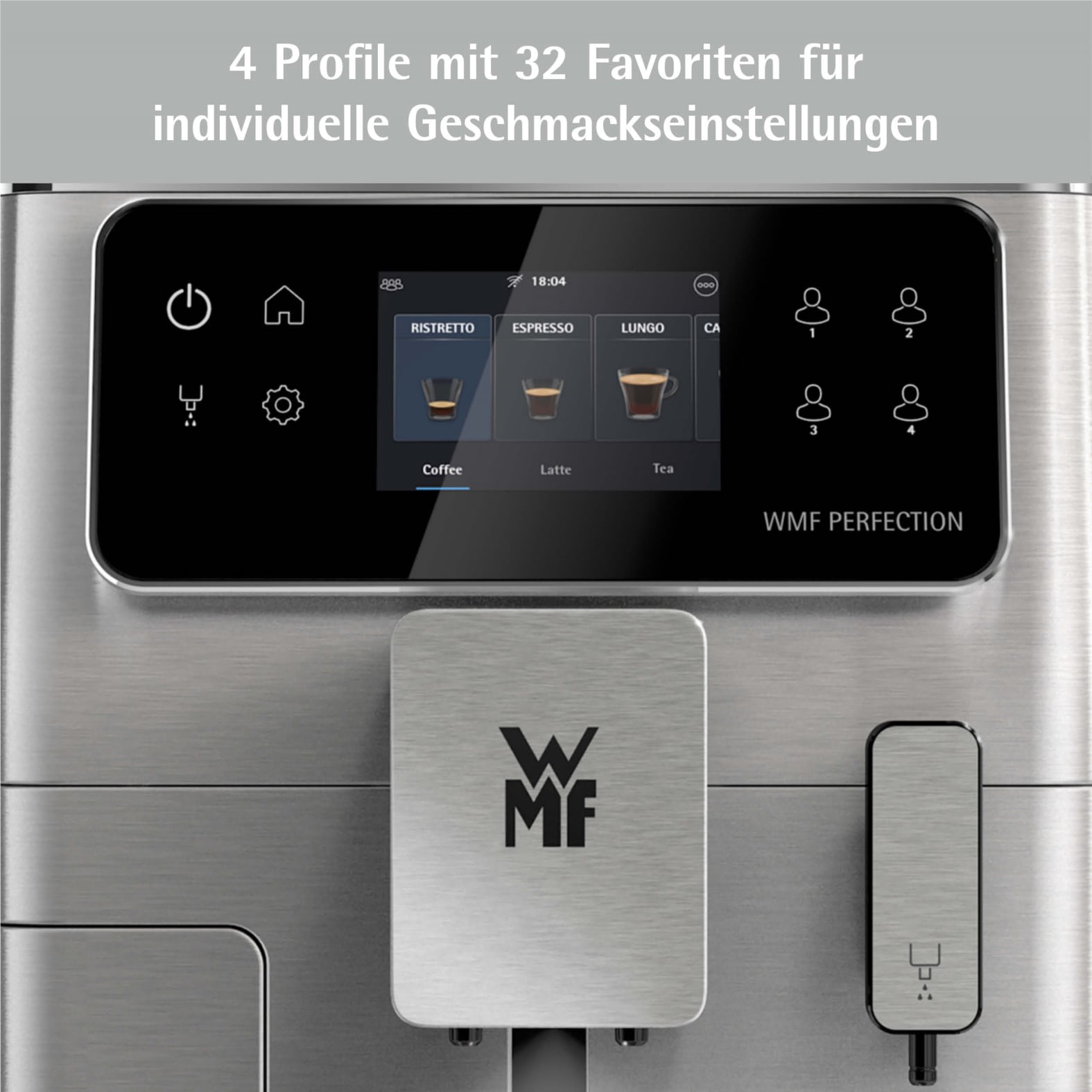 WMF Kaffeevollautomat »Perfection 640 CP812D10«, besonders leise, hochwertiges Gehäuse, LED-Ambient-Light