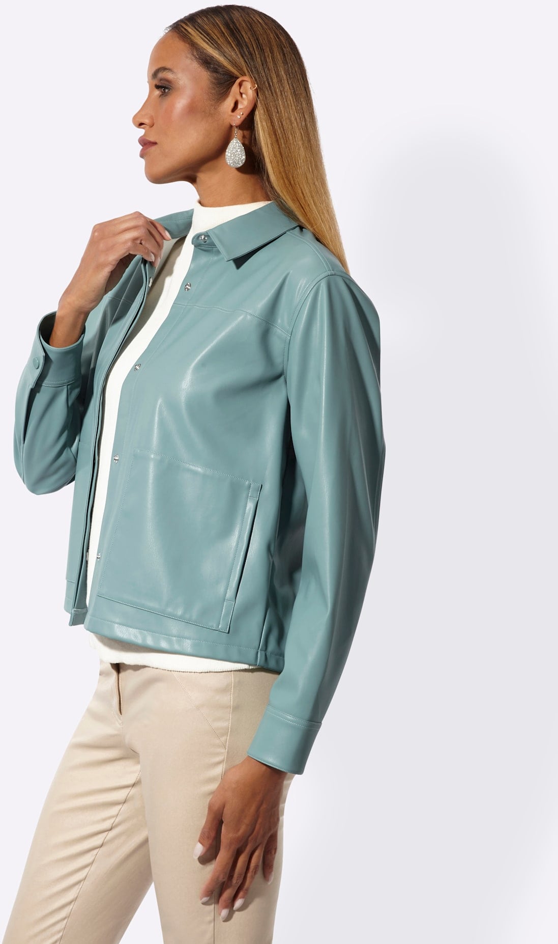 creation L Lederimitat-Blazer »Lederimitat-Blazer«