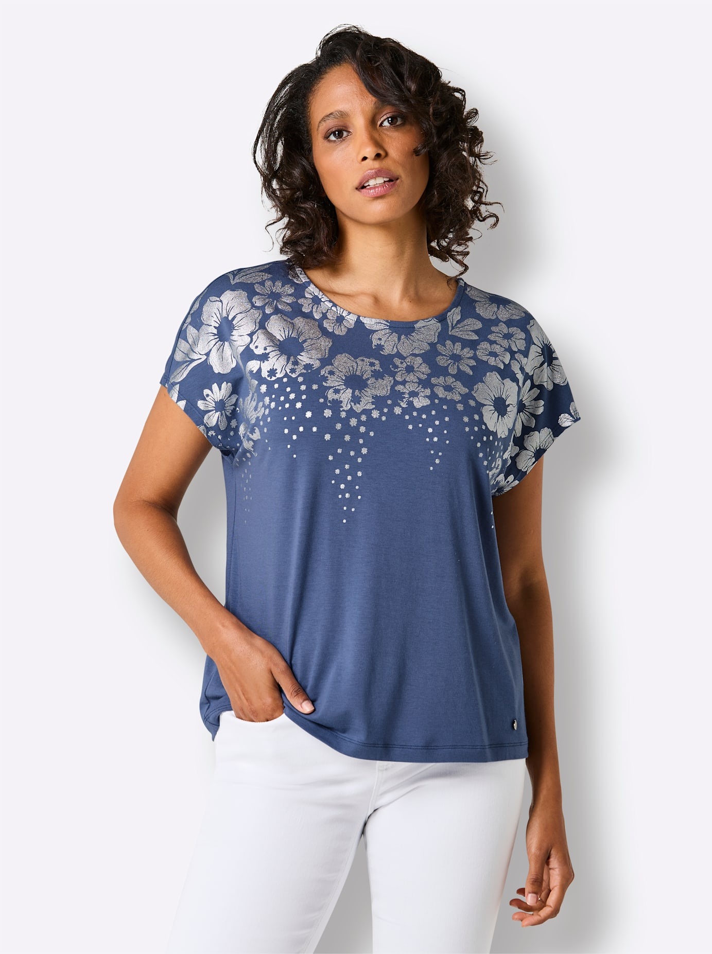 CREATION L PREMIUM Print-Shirt "Modal-Mix-Shirt" 1 tlg. günstig online kaufen