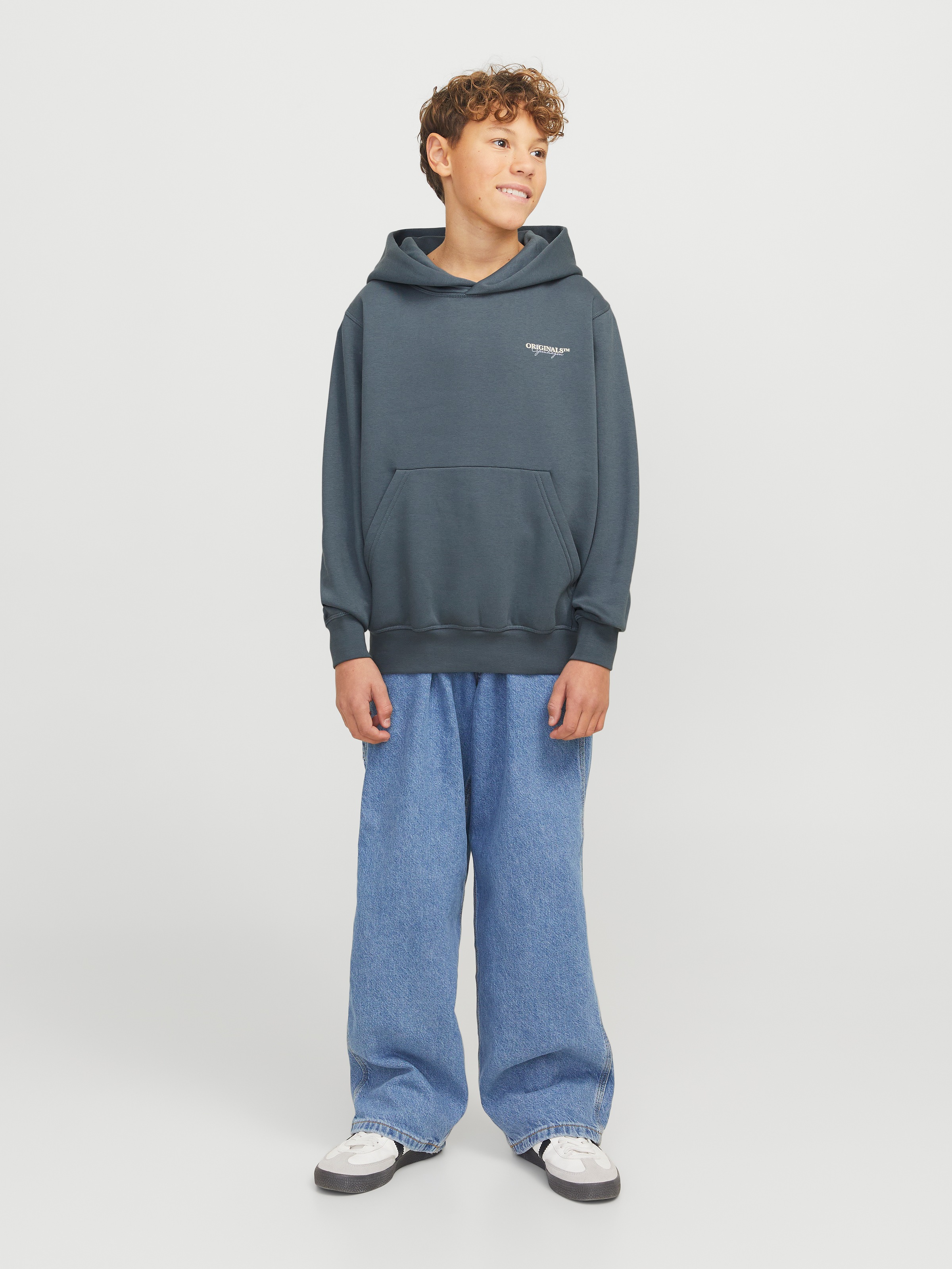 Jack & Jones Junior Kapuzensweatshirt »JORISLINGTON BACK SWEAT HOOD SN JNR«