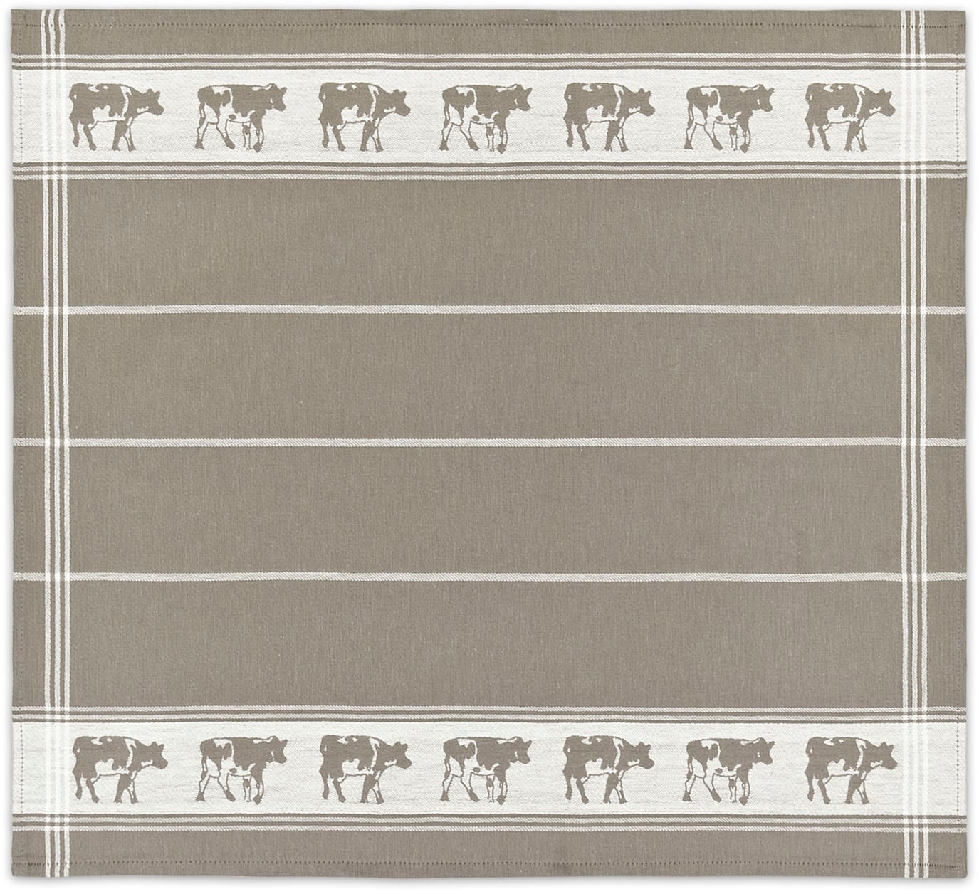 DDDDD Geschirrtuch »DDDDD Schwarz/Bon Geschirrtuch Taupe (6er-Pack)« schnell trocknend, 100% Baumwolle, mit Kühen