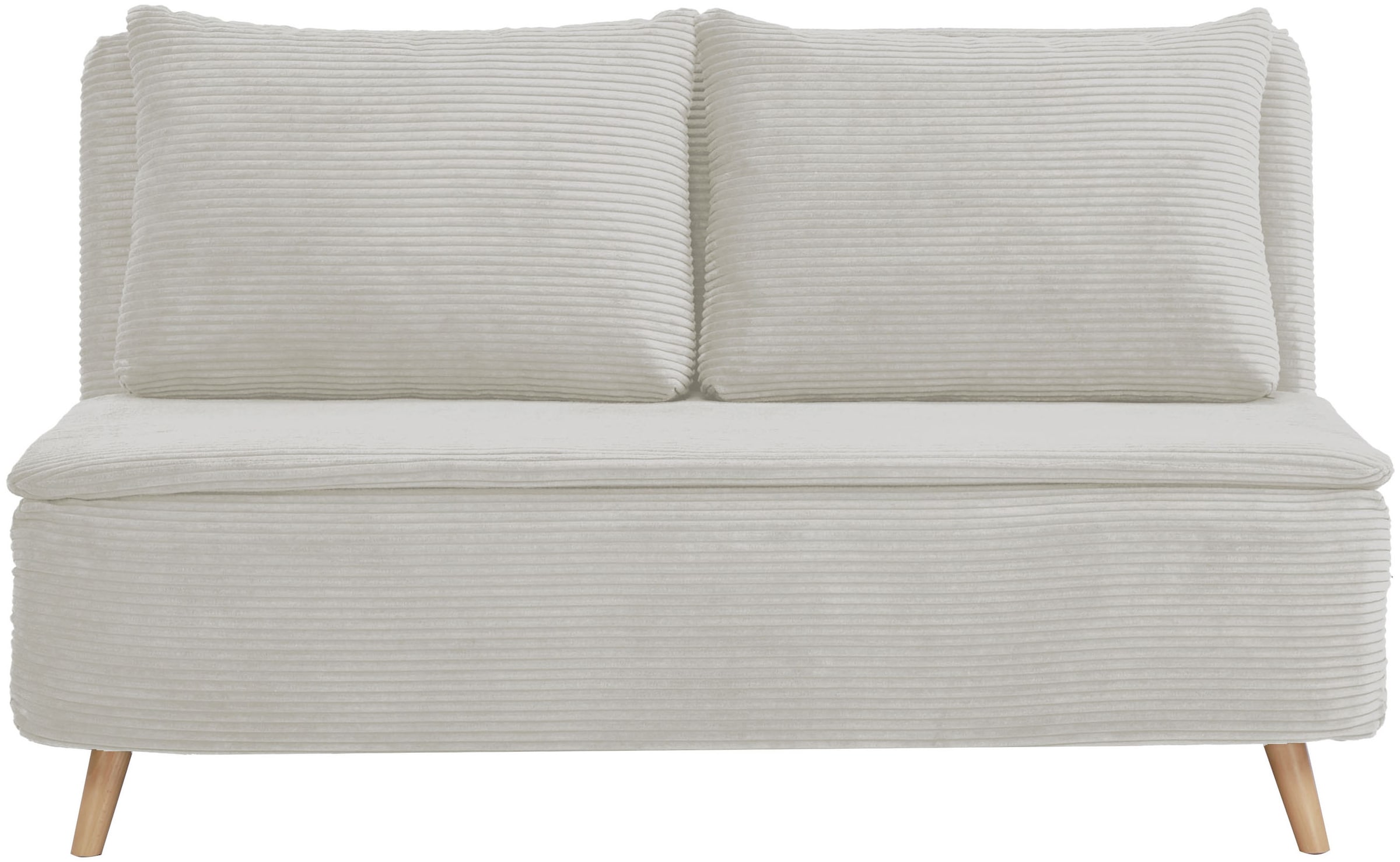 Home affaire Schlafsofa »AINSLEY 140 cm -2-Sitzer, verstellbare Rückenlehne« wandelbar zum Gästebett, Relaxsofa, Webstoff u. Cord-Bezug