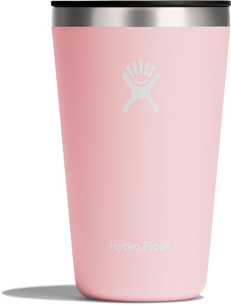 Hydro Flask Thermobecher "16 OZ All Around Tumbler Press-In Lid, 473 ml" Kompatibel mit Trinkhalmdeckel und verschließbaren Eindrückdeckel