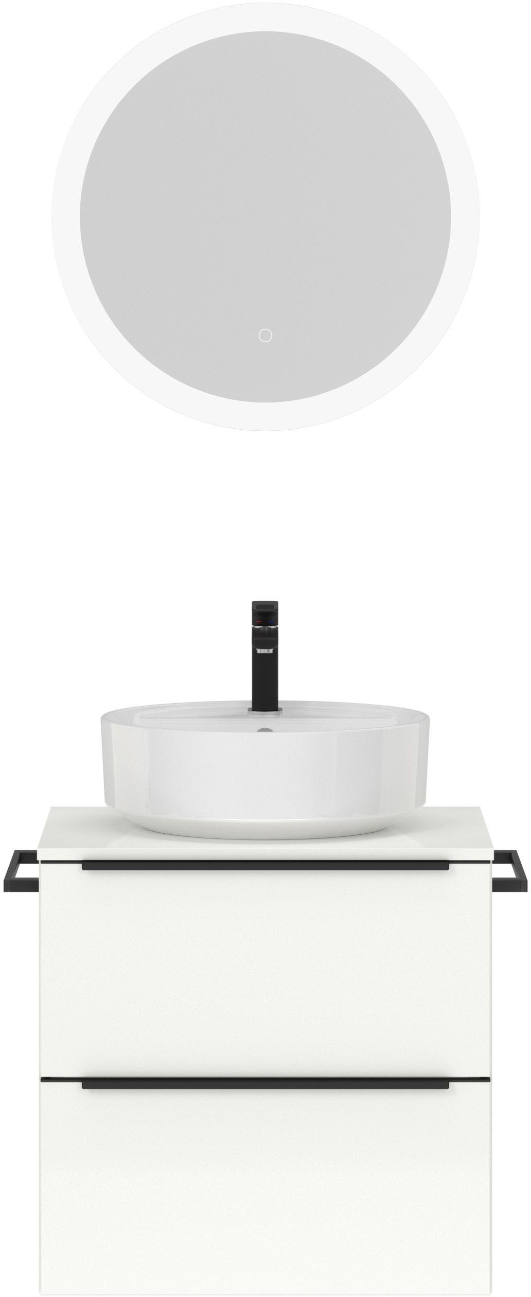 nobilia Badmöbel-Set "Alvene", (2 St., vormontiert, mit Soft-Close), Hochgl günstig online kaufen