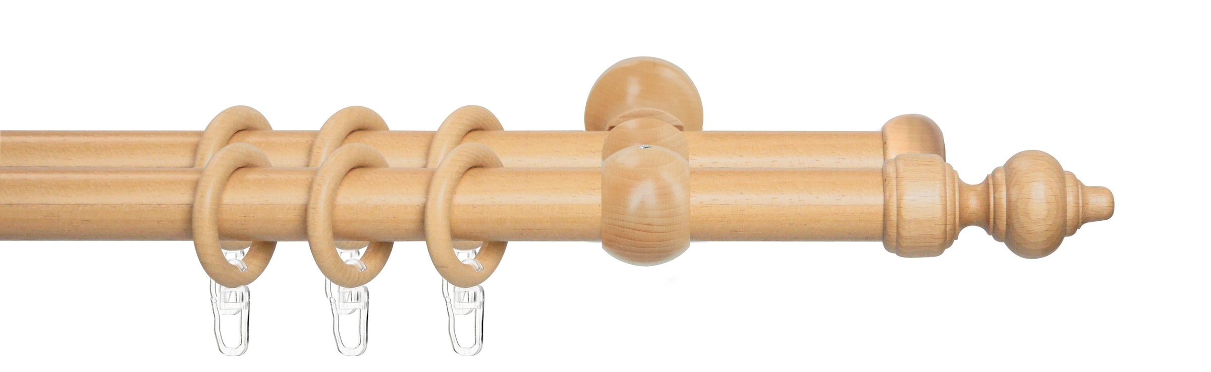 Good Life Gardinenstange "Trend" Ø 28 mm 2 läufig-läufig Fixmaß günstig online kaufen