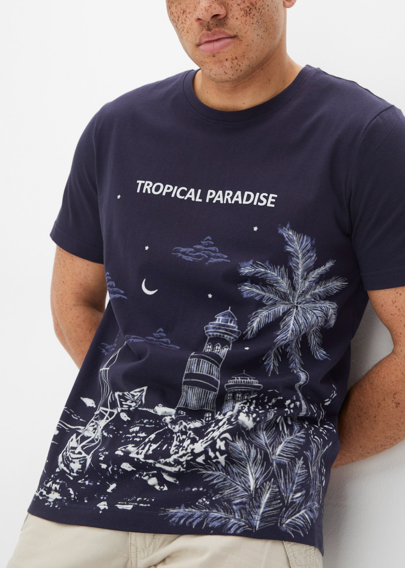 bonprix T-Shirt "T-Shirt aus reiner Baumwolle" Regular Fit, Kurzarm, Rundha günstig online kaufen