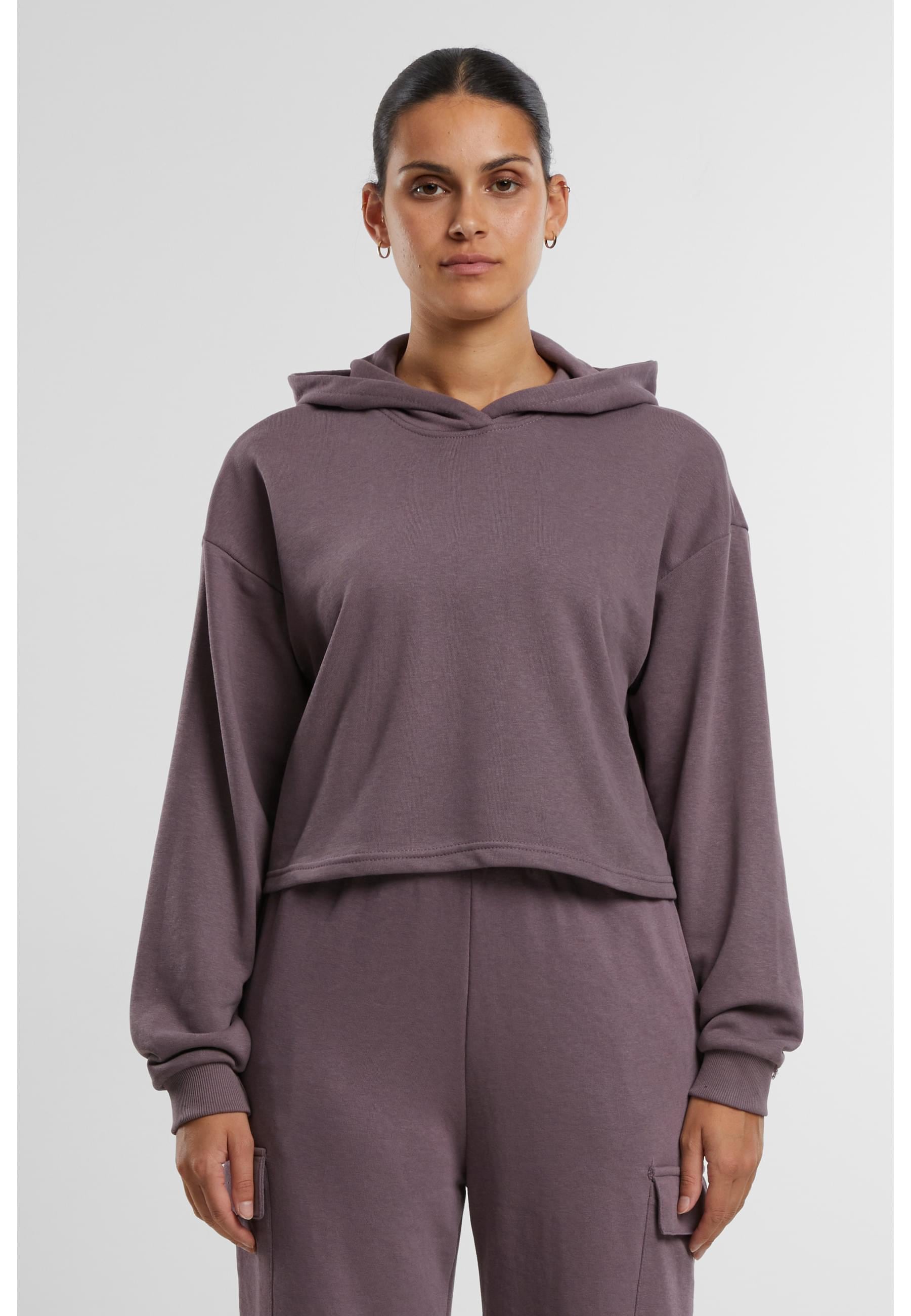 URBAN CLASSICS Kapuzenpullover »Urban Classics Damen Ladies Oversized Cropped Light Terry Hoodie«, (1 tlg.)