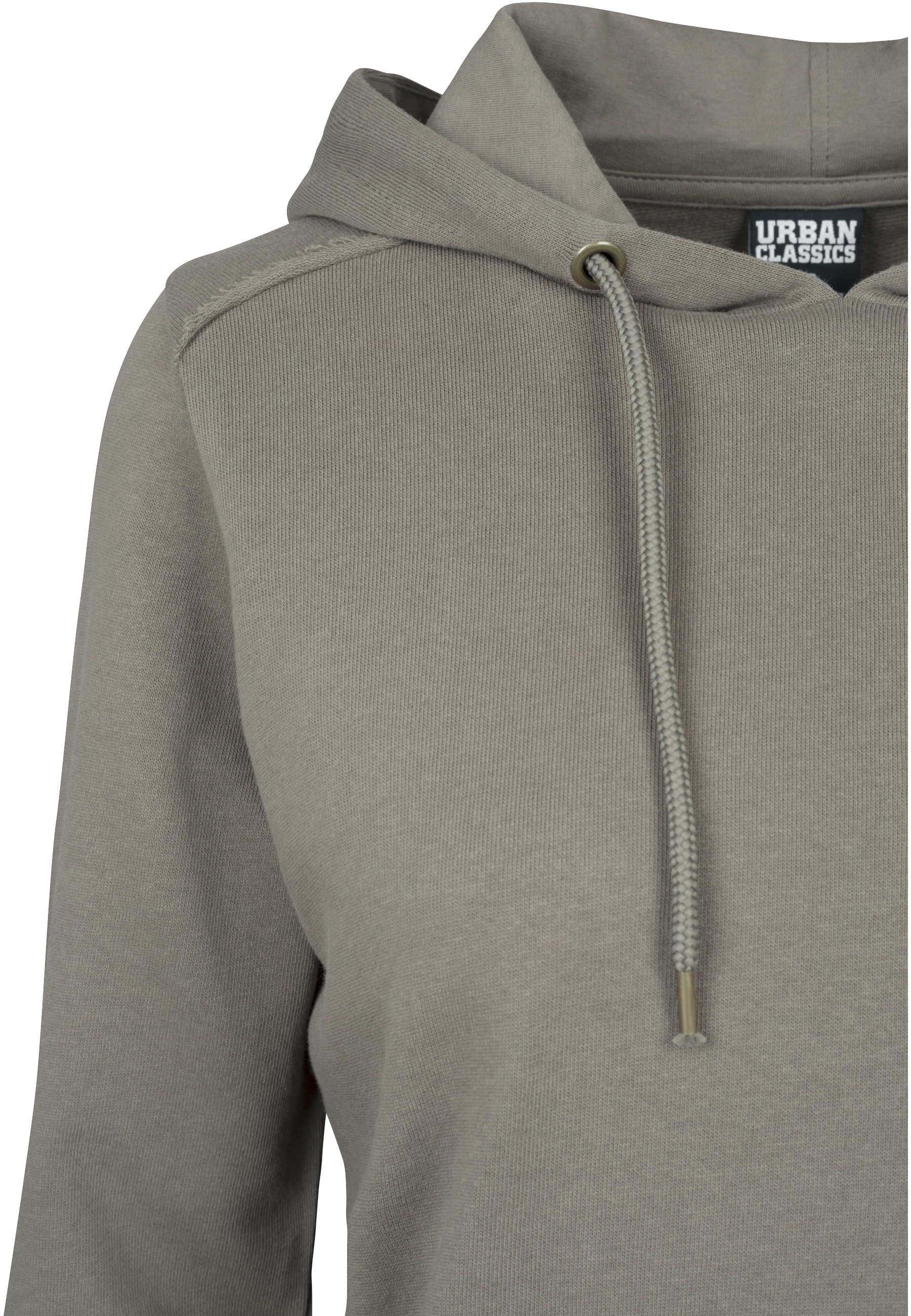 URBAN CLASSICS Rundhalspullover »Urban Classics Damen Ladies Cropped Terry Hoody« 1 Stk.