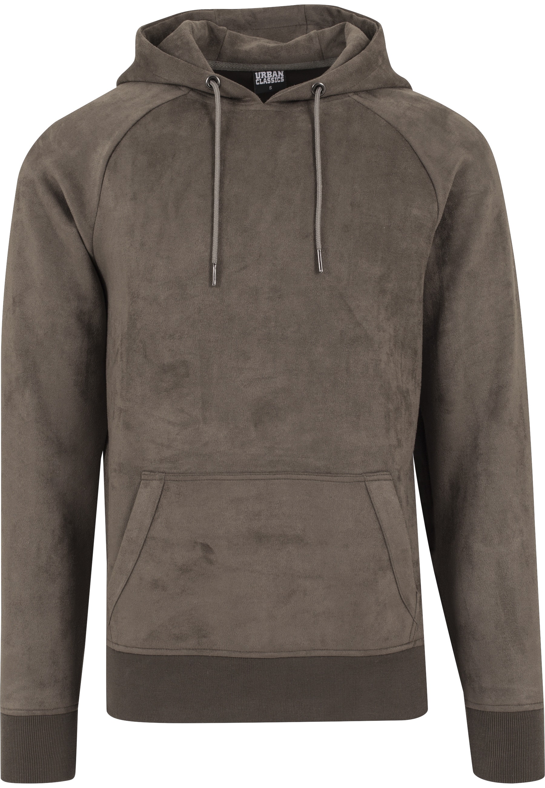 URBAN CLASSICS Sweatshirt "Urban Classics Herren Imitation Suede Hoody", 1 günstig online kaufen